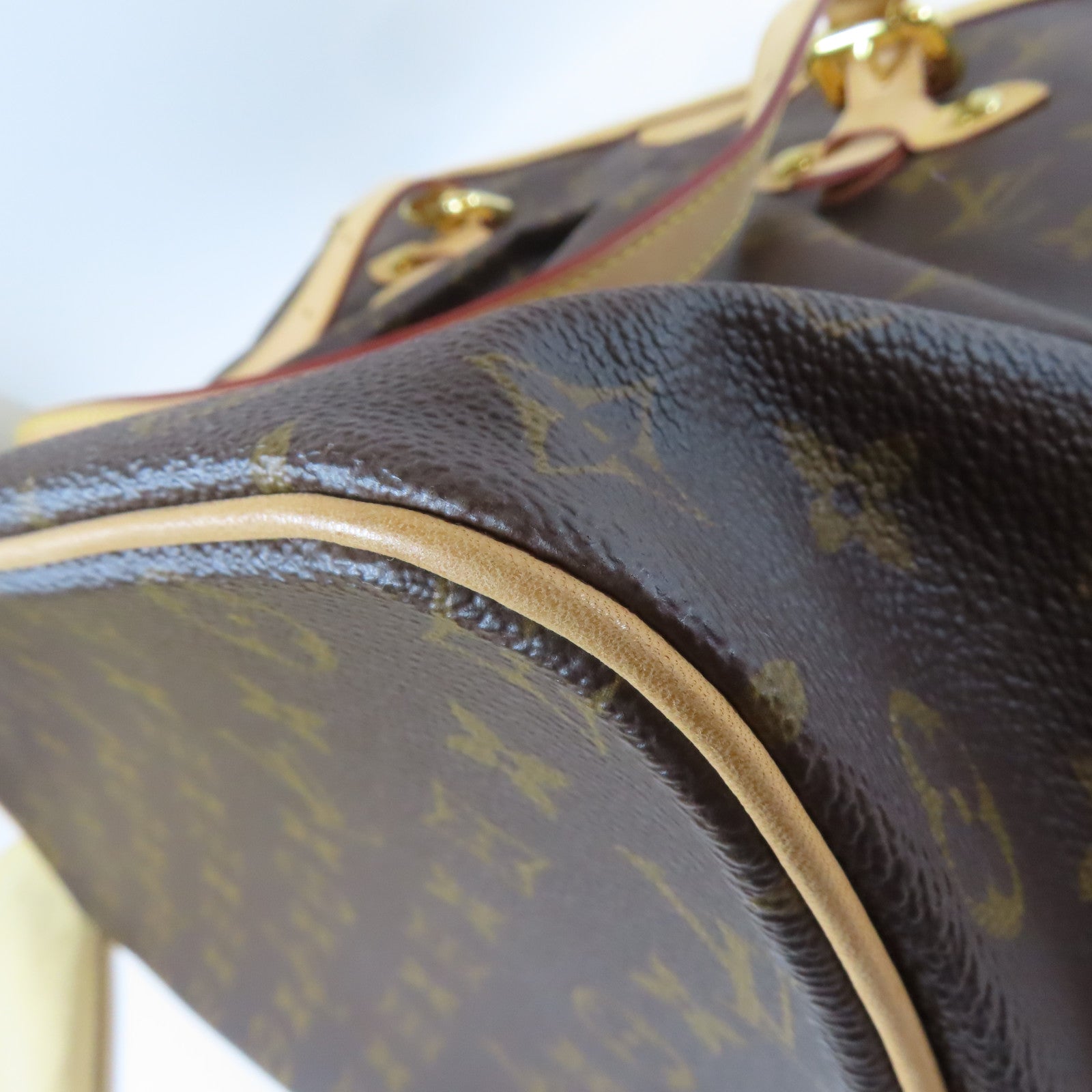 LOUIS VUITTON Monogram Palermo GM 2 Way Shoulder Bag金扣手挽肩背兩用袋啡色