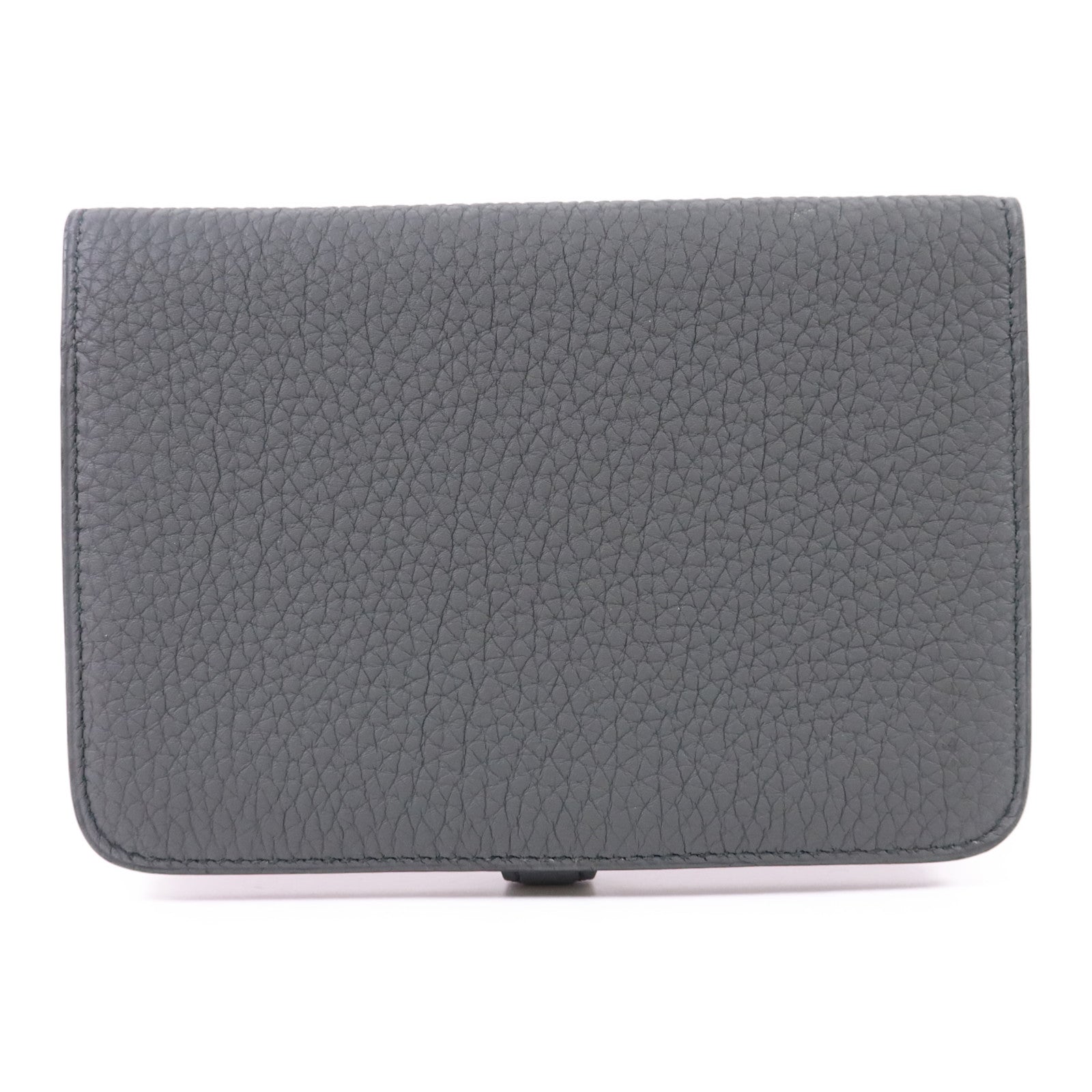 HERMES Clemence皮革Dogon Compact Bifold Wallet銀扣錢包