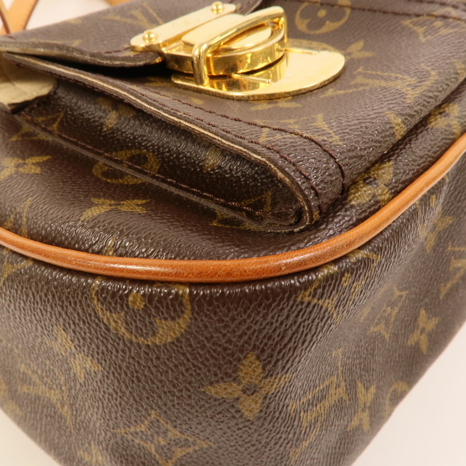 LOUIS VUITTON Monogram Hudson GM金扣肩背袋
