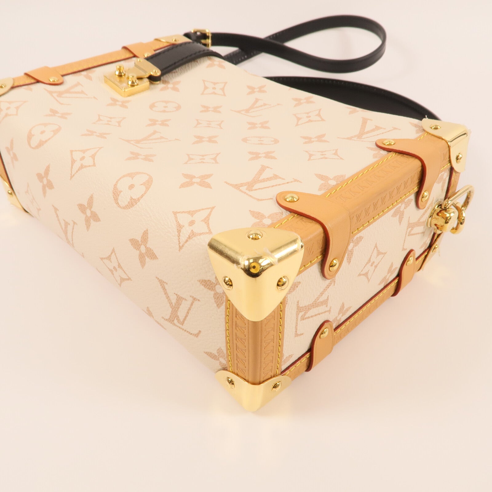 LOUIS VUITTON 【激減優惠】Monogram Dune Side Trunk MM金扣手挽肩背兩用袋