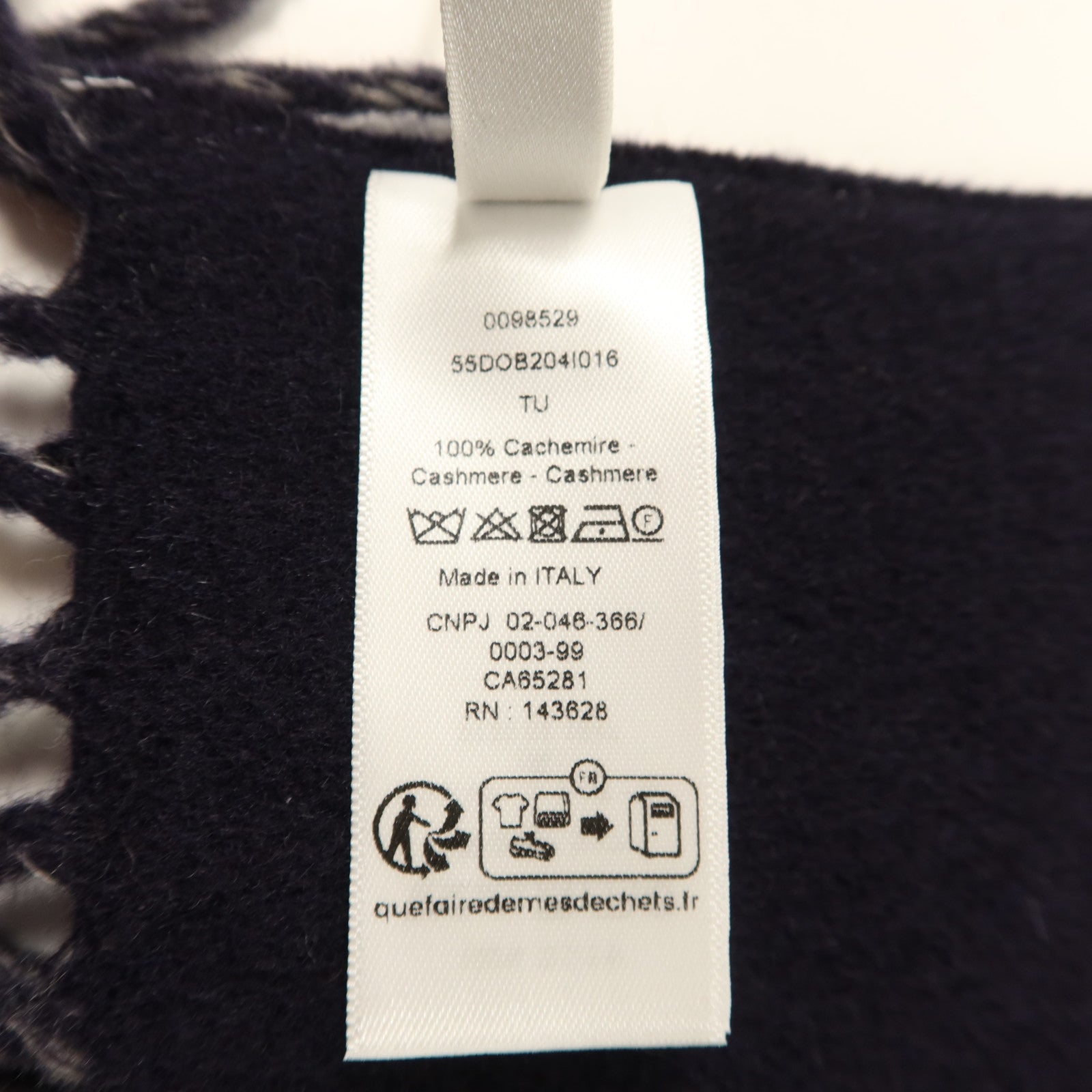 Dior 羊絨Oblique Scarf頸巾