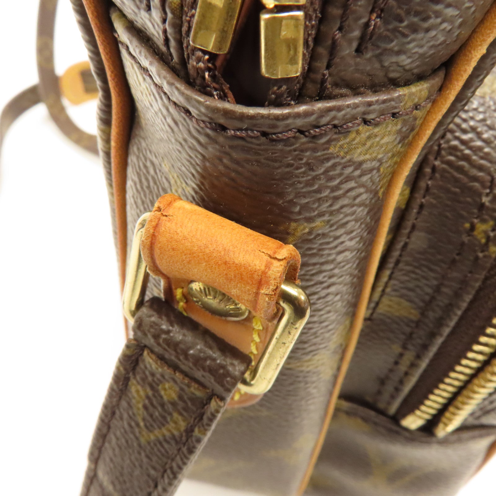 LOUIS VUITTON Monogram Amazon金扣肩背袋棕色