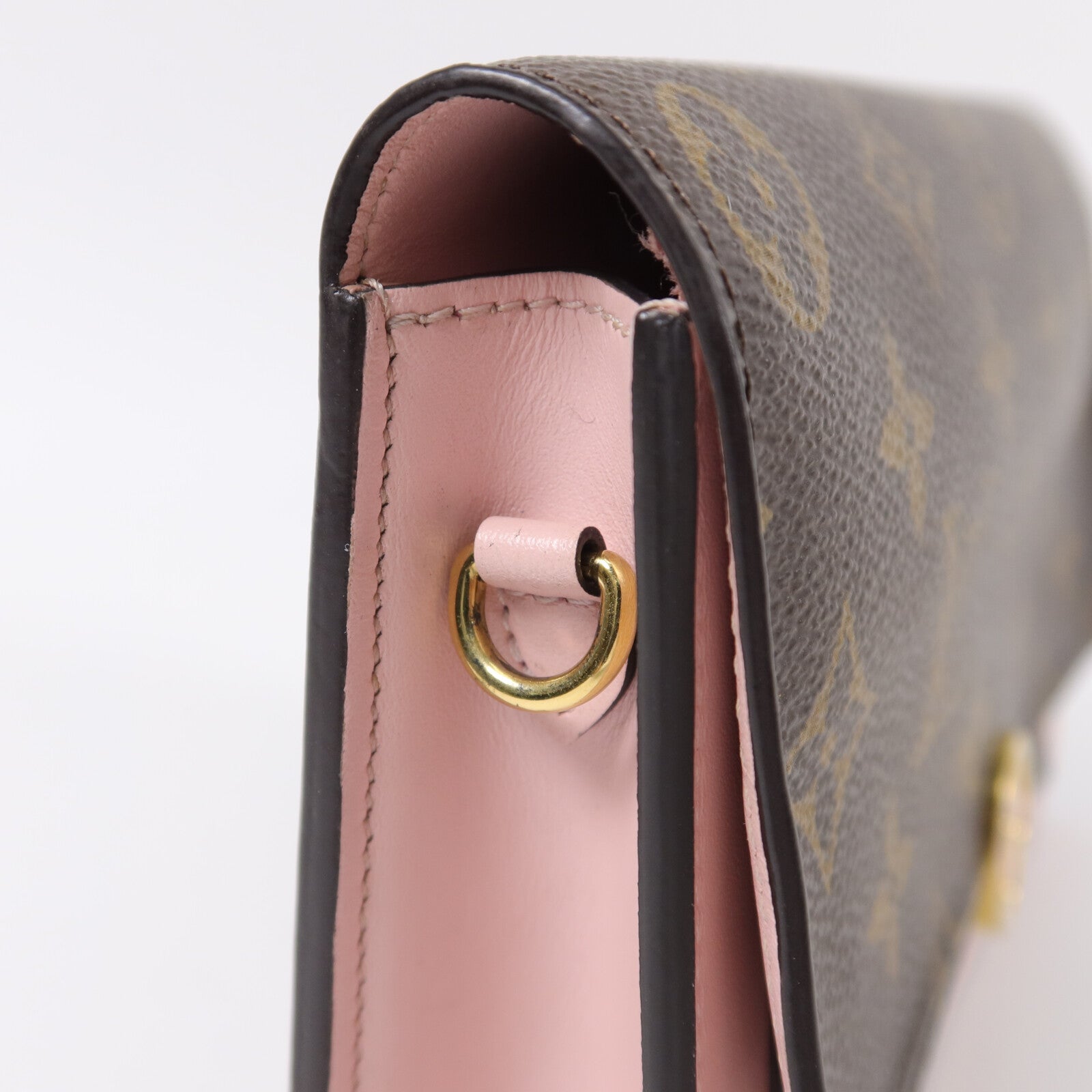 LOUIS VUITTON Monogram Flore Chain Wallet鏈帶肩背袋