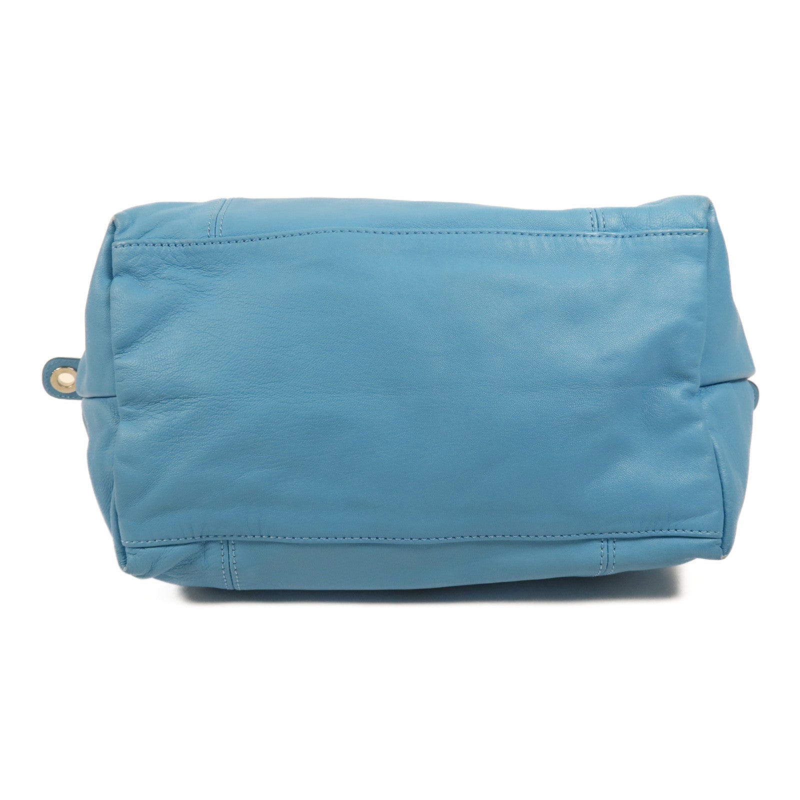 Longchamp 羊皮皮革Shoulder Bag銀扣手挽肩背兩用袋