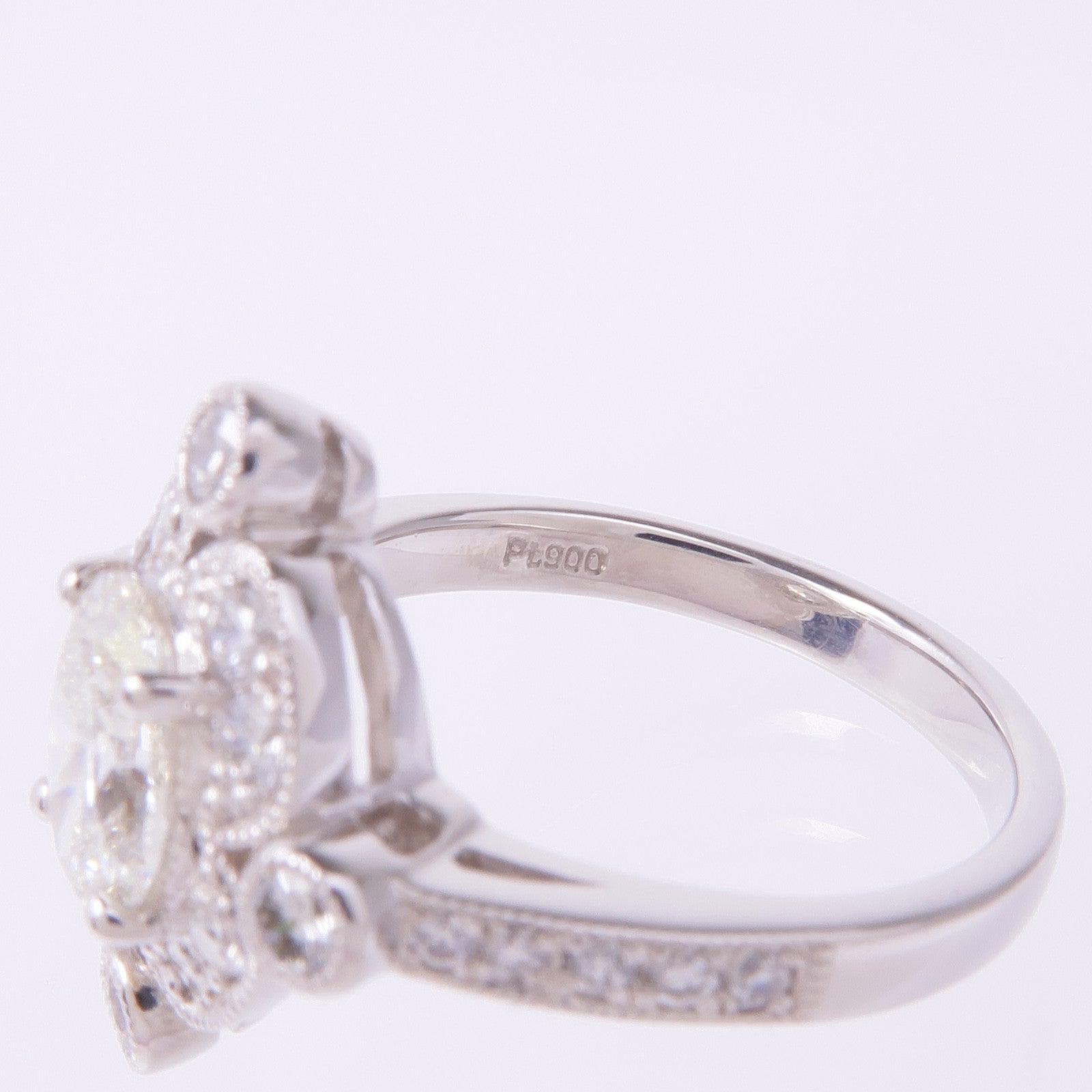 JEWELRY PT900鉑金Diamond Ring鑽石戒指US#6.5