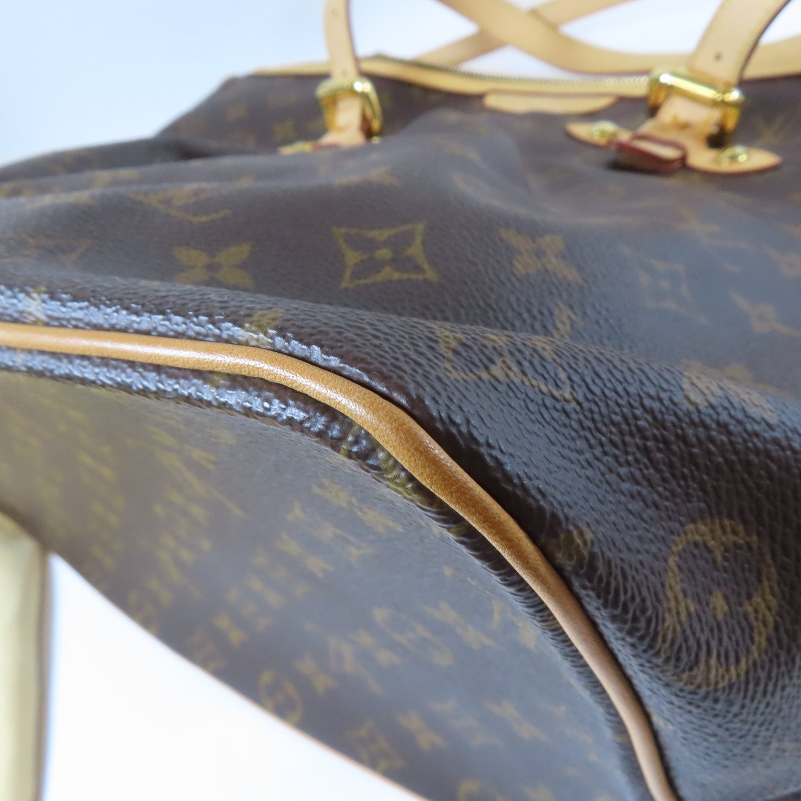 LOUIS VUITTON Monogram Palermo GM 2 Way Shoulder Bag金扣手挽肩背兩用袋啡色