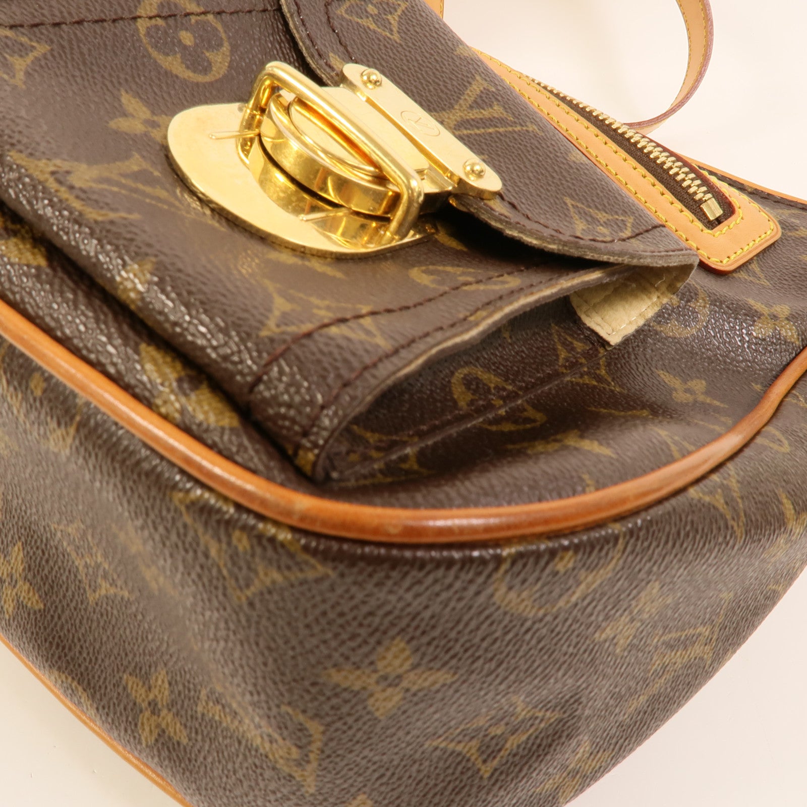 LOUIS VUITTON Monogram Hudson GM金扣肩背袋