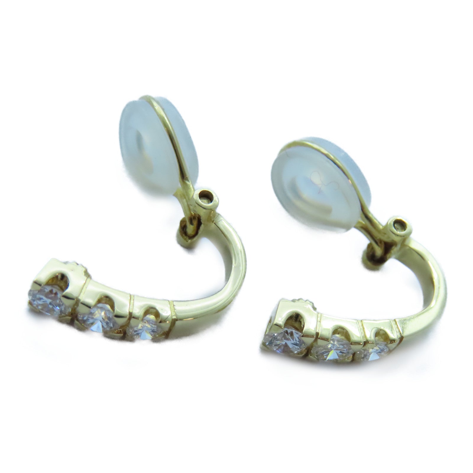 JEWELRY 【激減優惠】18K黃金Diamond Earrings 0.37ct/0.37ct鑽石耳環