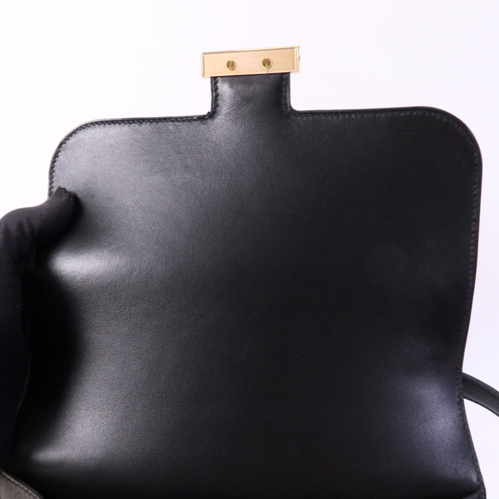 HERMES Epsom皮革Constance 24金扣手挽肩背兩用袋