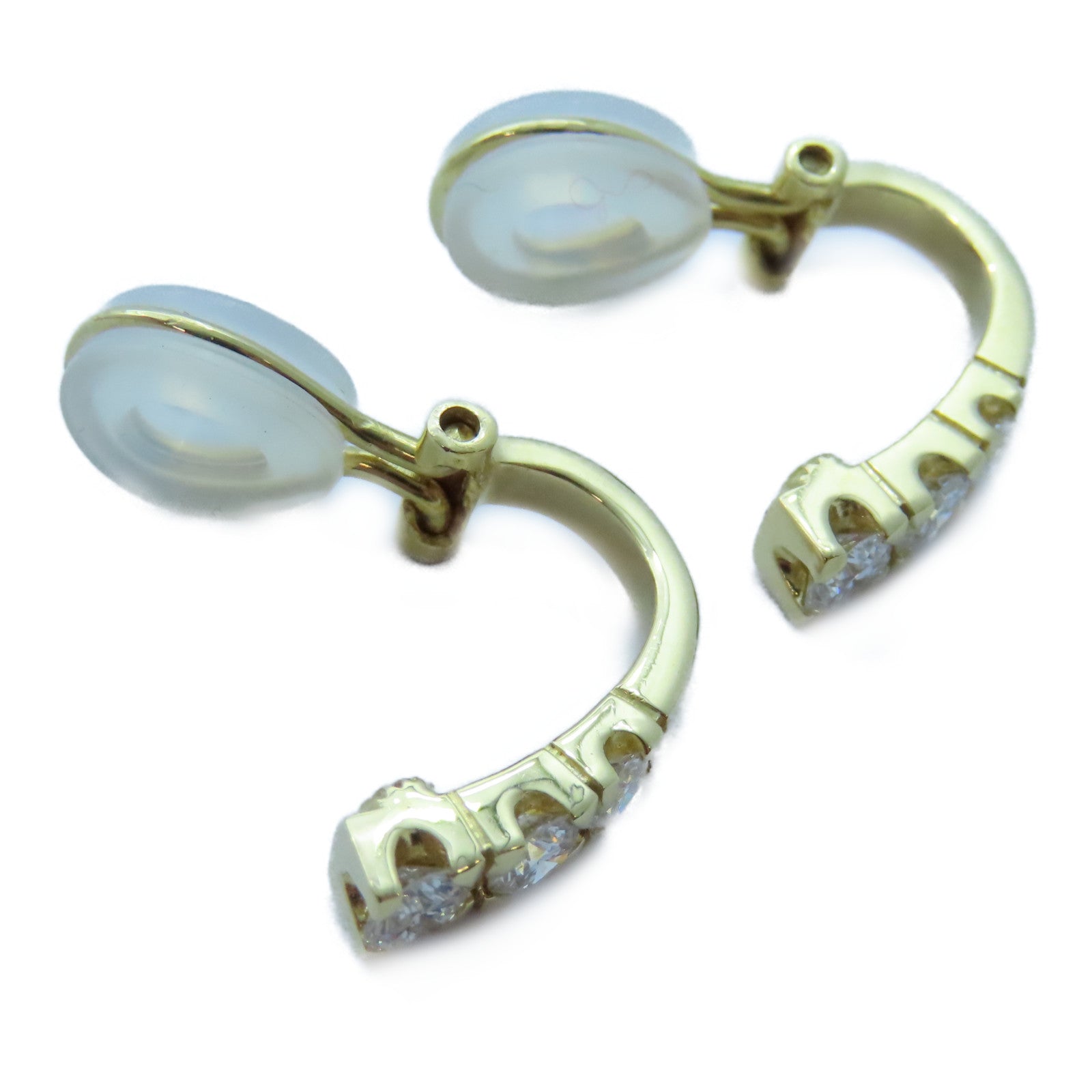 JEWELRY 【激減優惠】18K黃金Diamond Earrings 0.37ct/0.37ct鑽石耳環