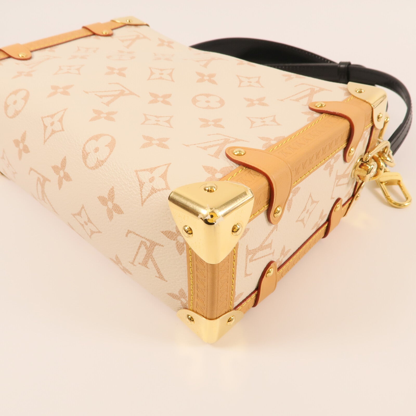 LOUIS VUITTON 【激減優惠】Monogram Dune Side Trunk MM金扣手挽肩背兩用袋