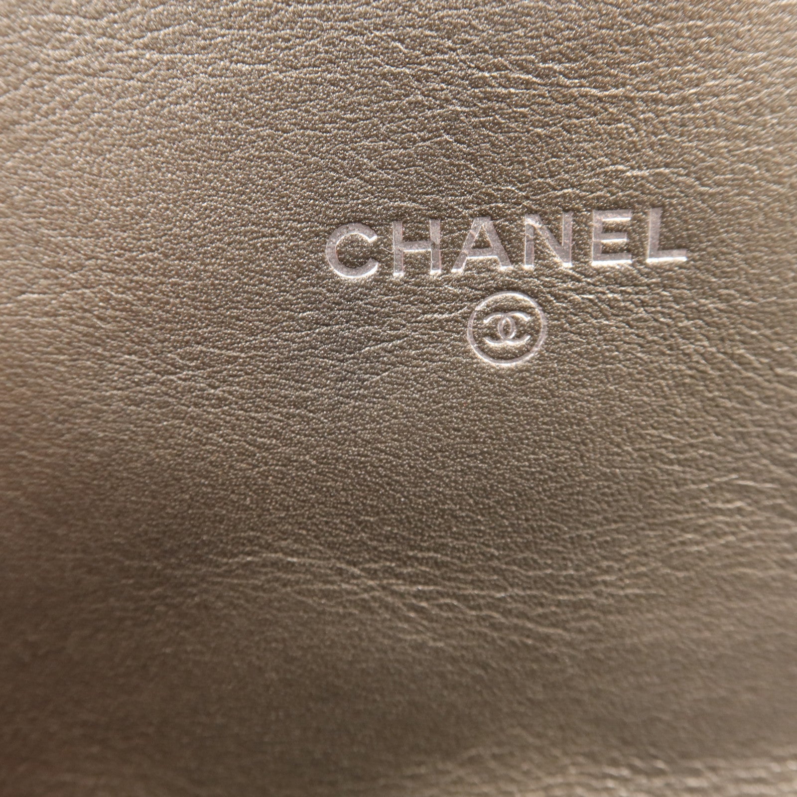 CHANEL 牛皮皮革Chain Shoulder銀扣鏈帶肩背袋