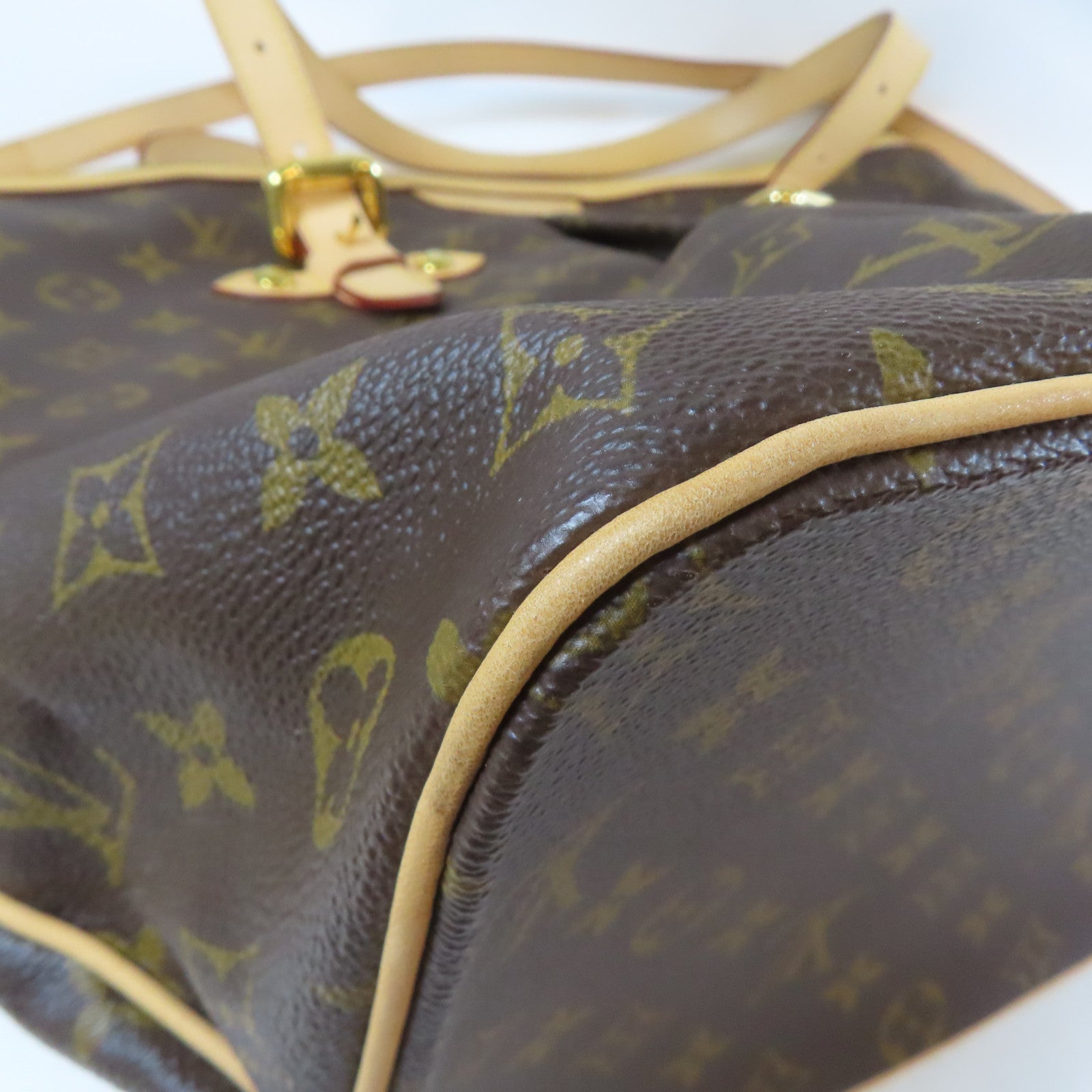 LOUIS VUITTON Monogram Palermo GM 2 Way Shoulder Bag金扣手挽肩背兩用袋啡色