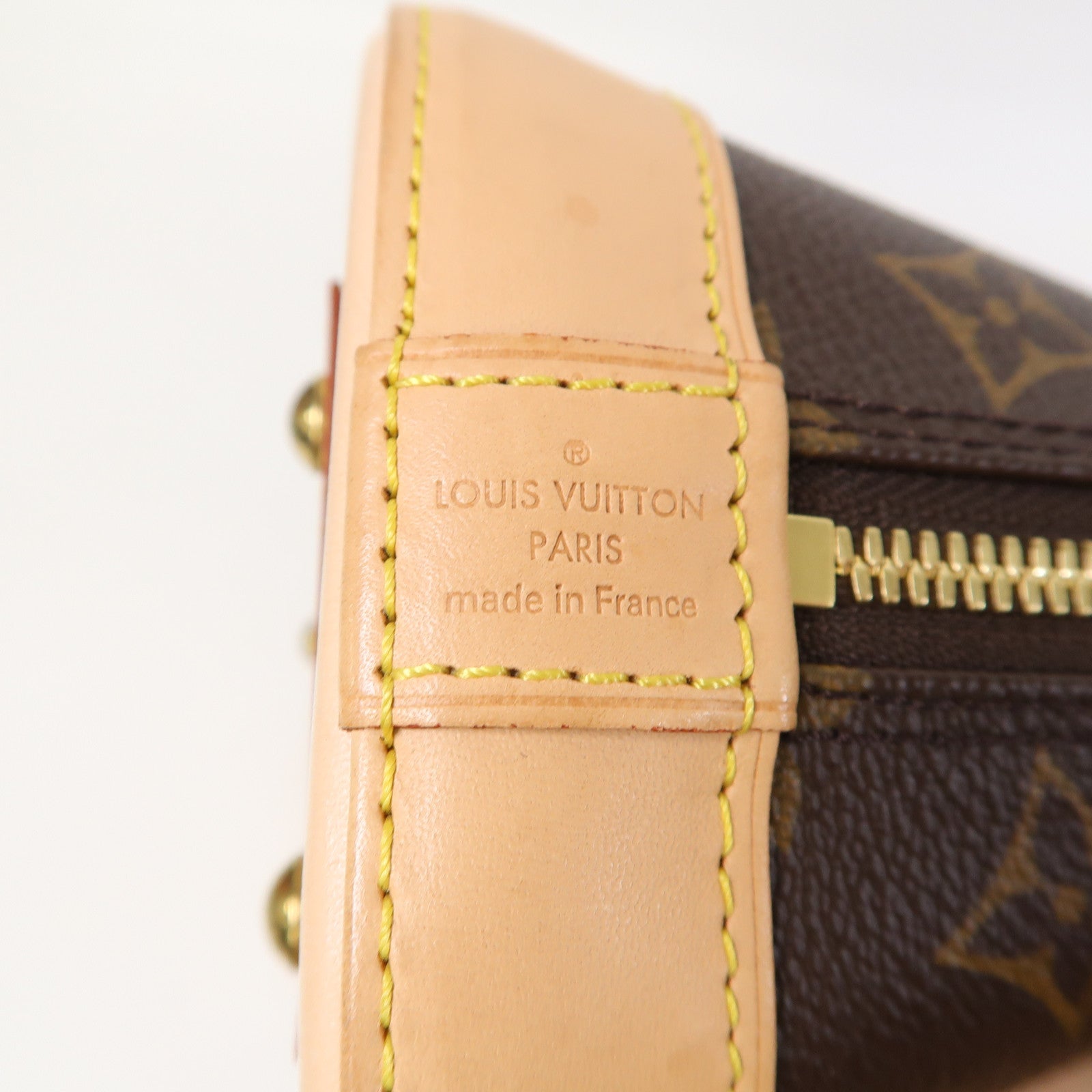LOUIS VUITTON Monogram Alma BB金扣手挽肩背兩用袋啡色