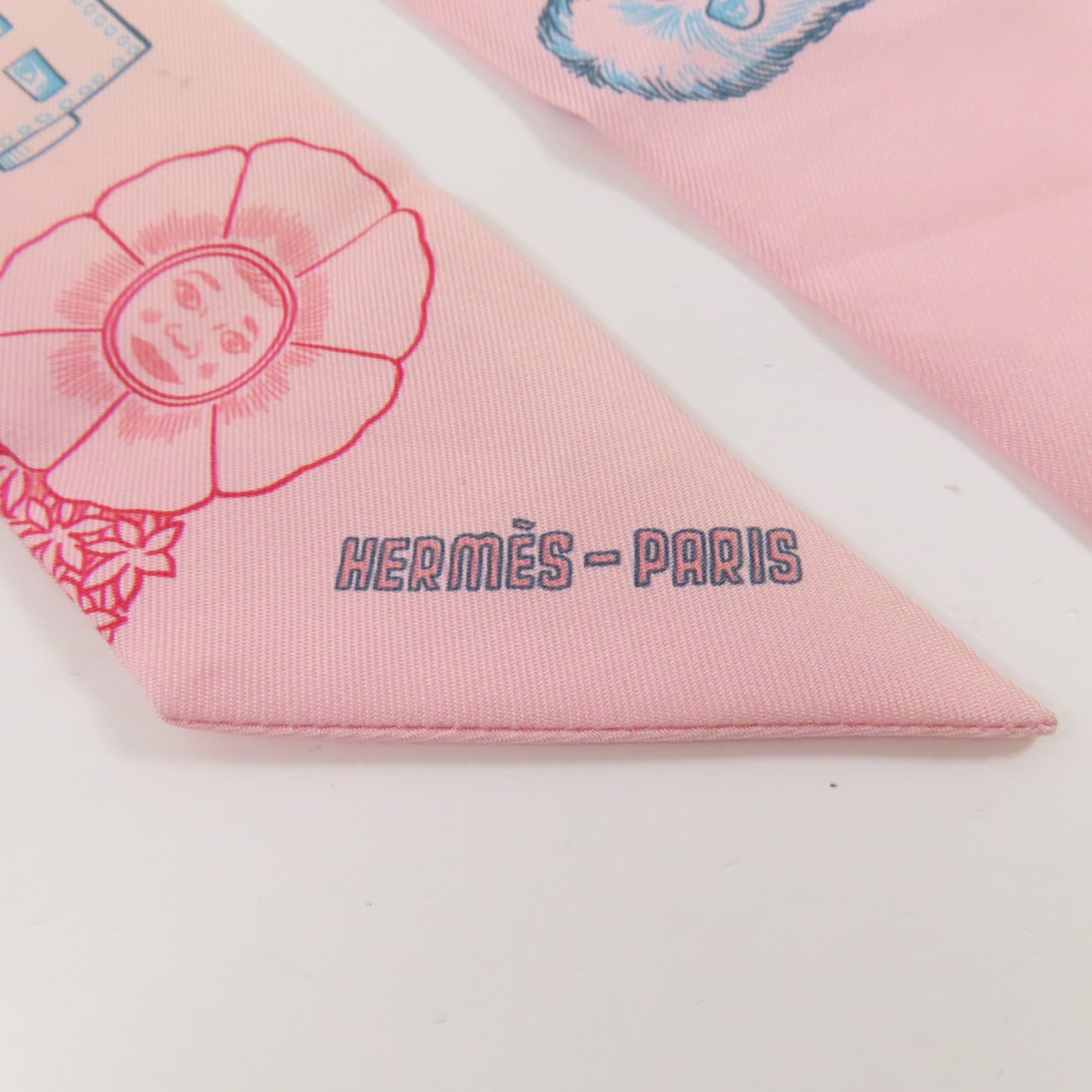 HERMES 絲質Twilly絲巾