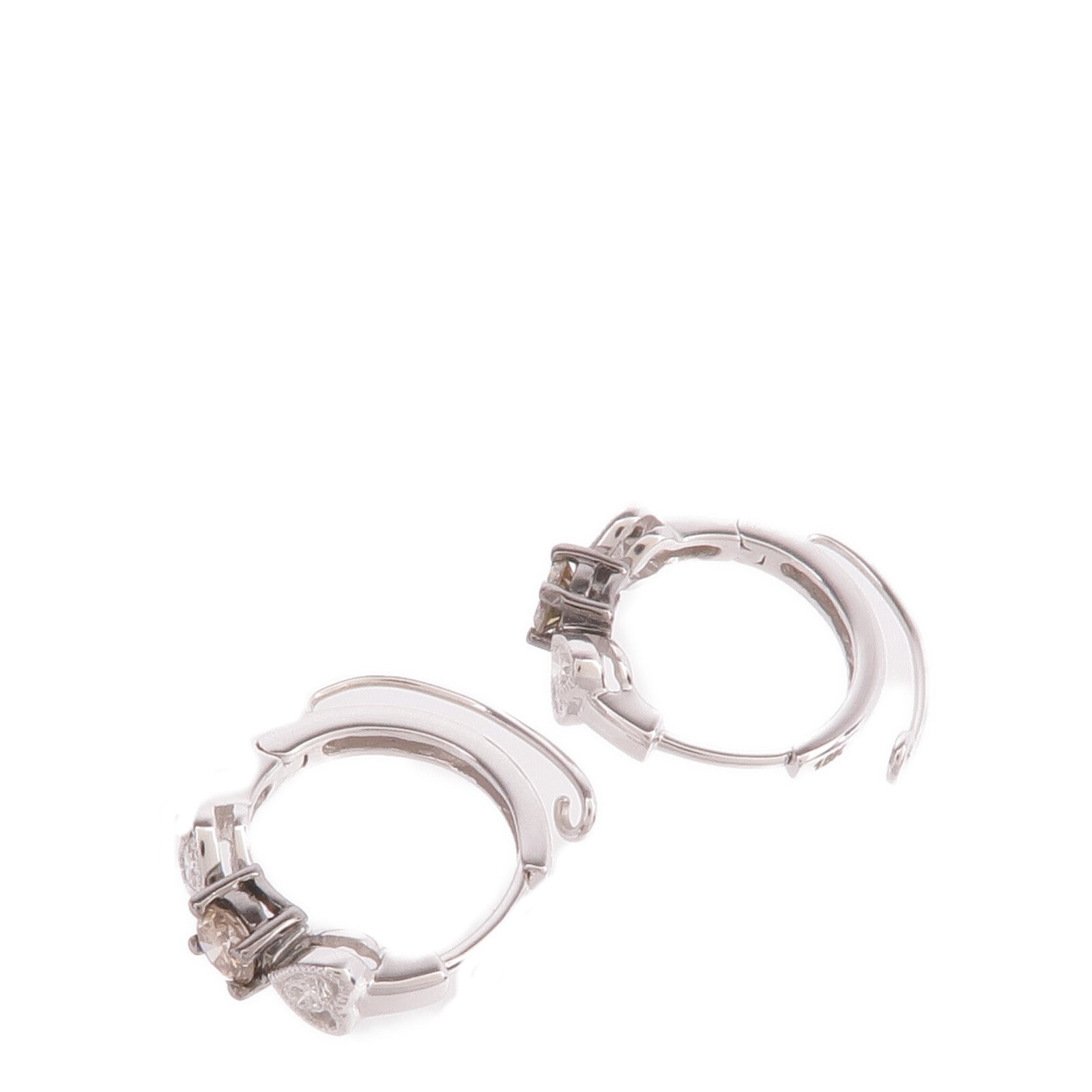 JEWELRY 18K白金Diamond Earrings鑽石耳環