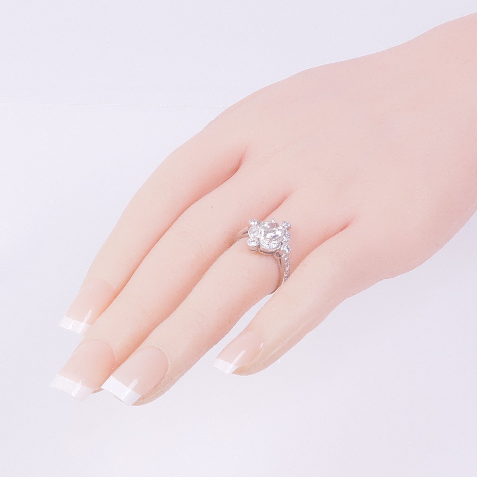 JEWELRY PT900鉑金Diamond Ring鑽石戒指US#6.5