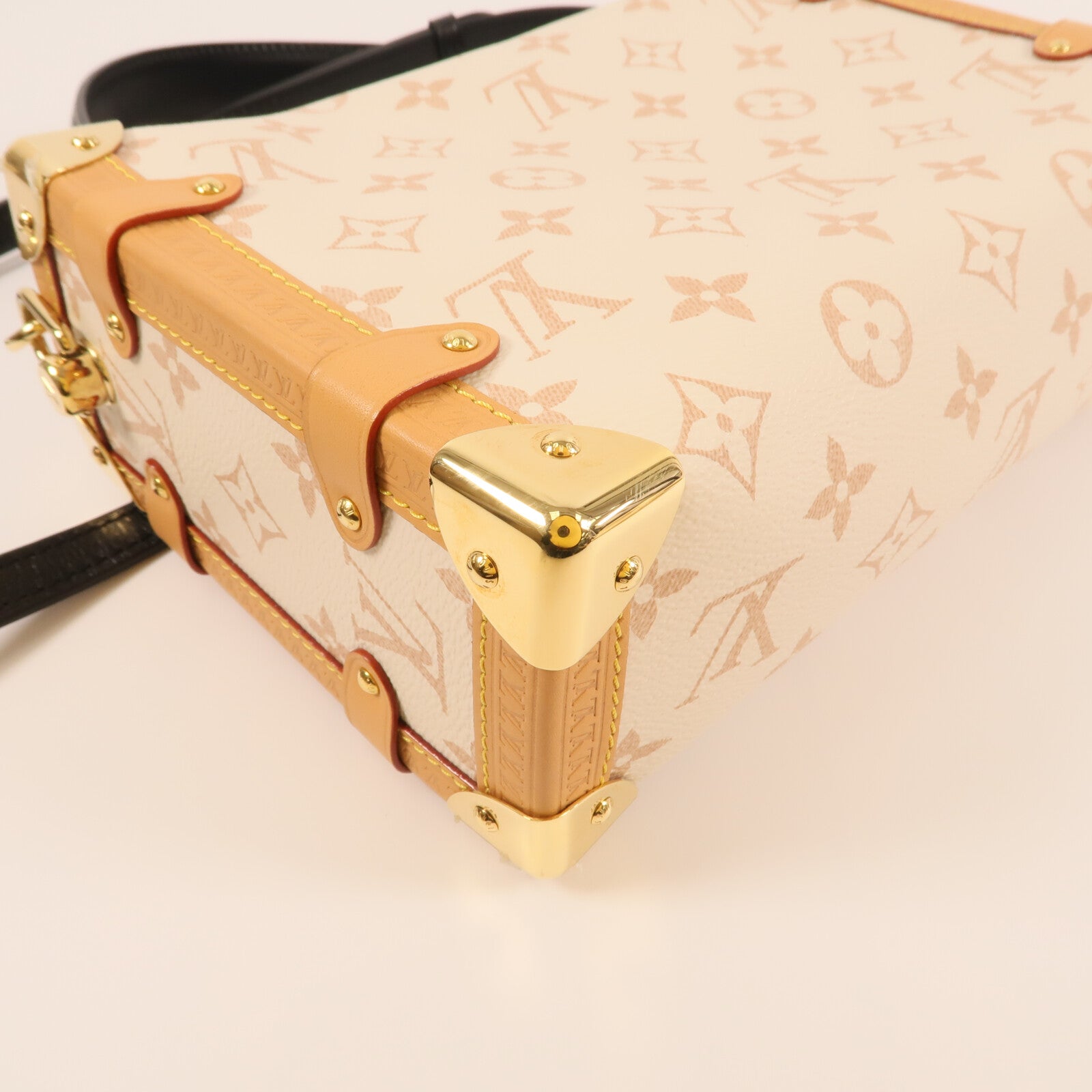 LOUIS VUITTON 【激減優惠】Monogram Dune Side Trunk MM金扣手挽肩背兩用袋
