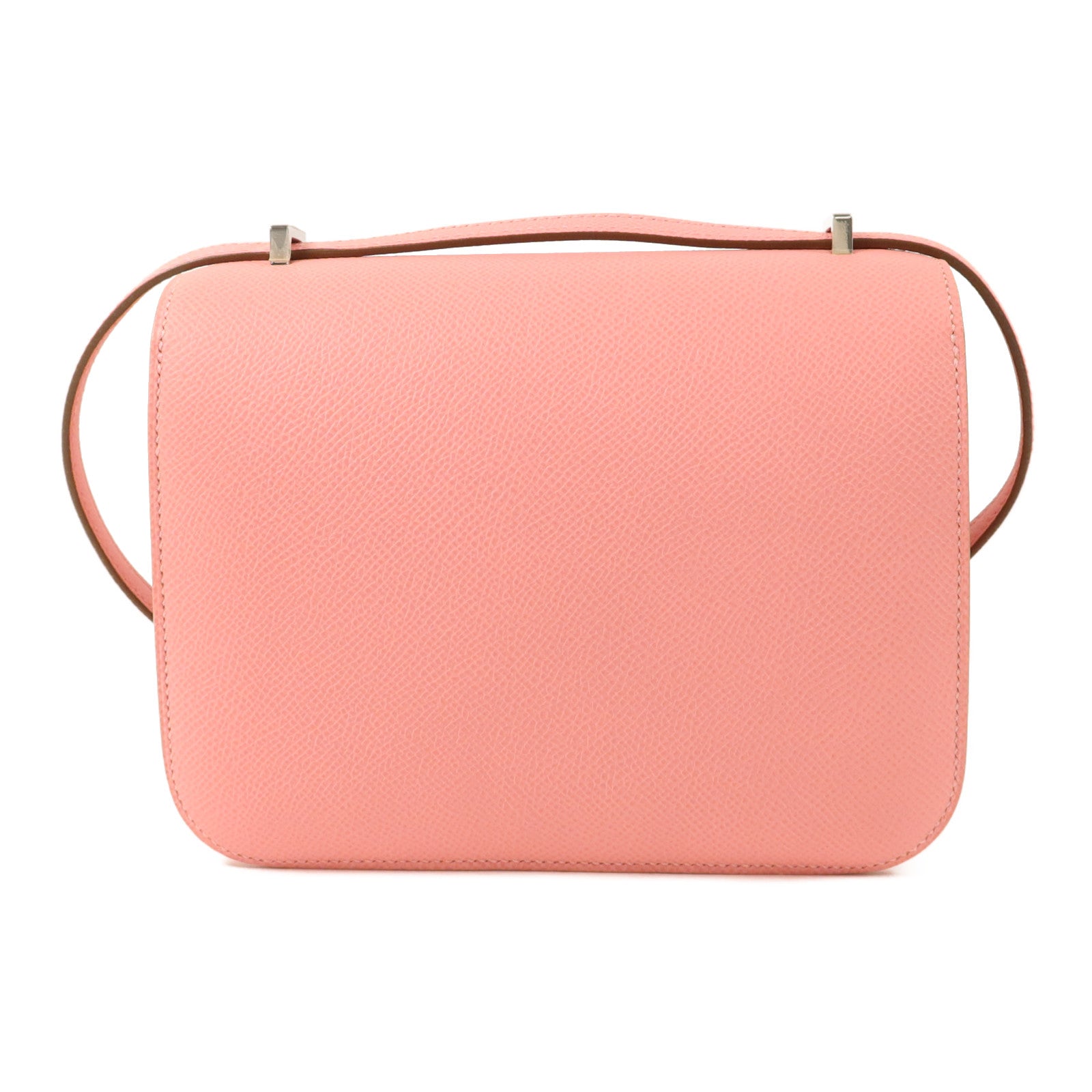 HERMES Epsom皮革Constance Mini肩背袋Rose Confetti