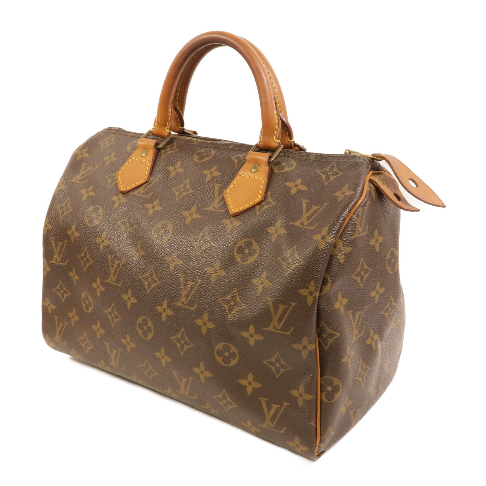 LOUIS VUITTON Monogram Speedy 30金扣手挽袋