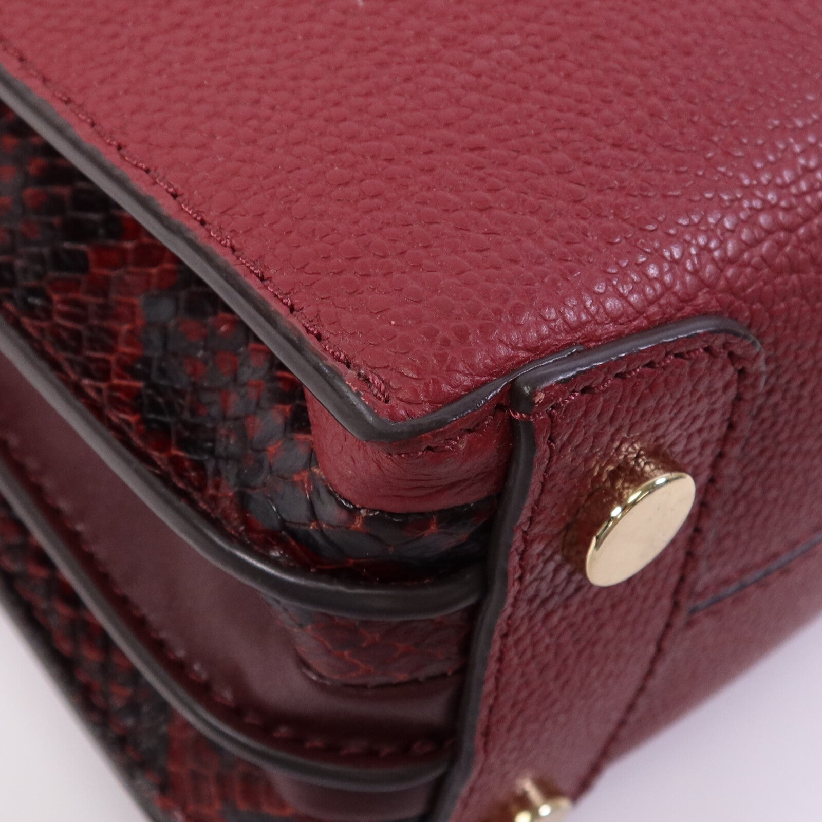 Michael Kors 牛皮皮革Mercer Accordion金扣手挽肩背兩用袋