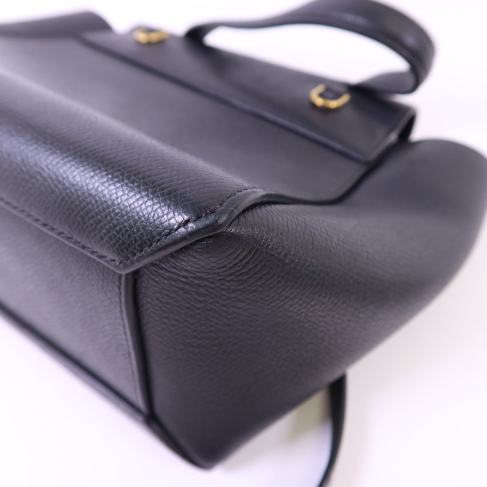 CELINE 牛皮皮革Nano Belt Bag金扣手挽肩背兩用袋