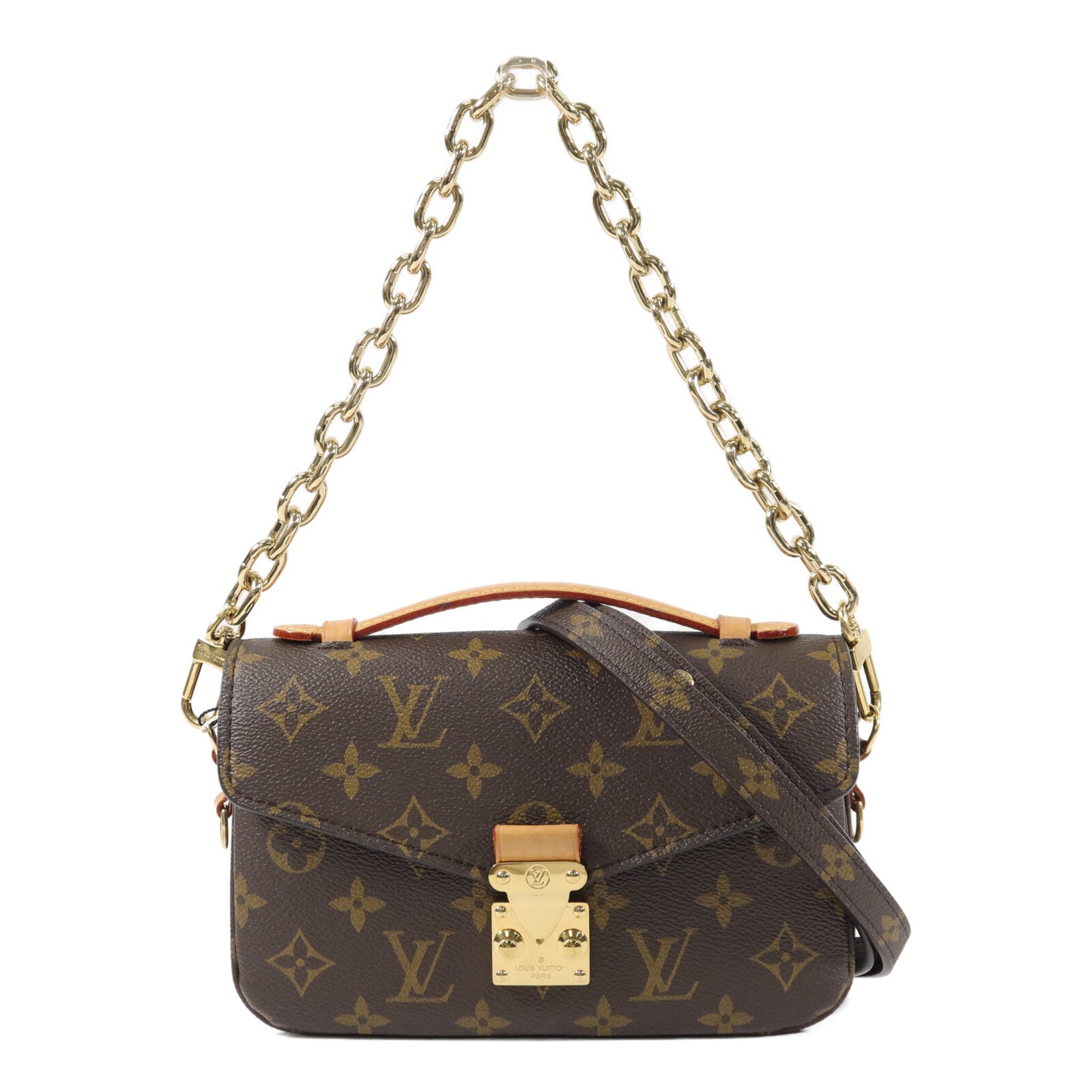 LOUIS VUITTON Monogram Pochette Metis East West手挽肩背兩用袋