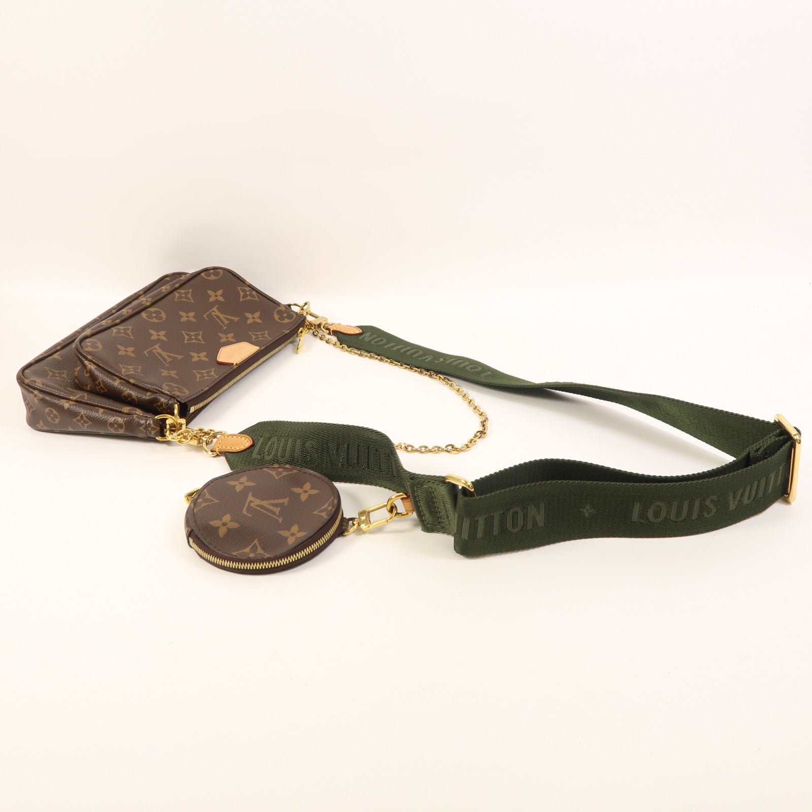 LOUIS VUITTON Monogram Multi Pochette Accessoires金扣肩背袋