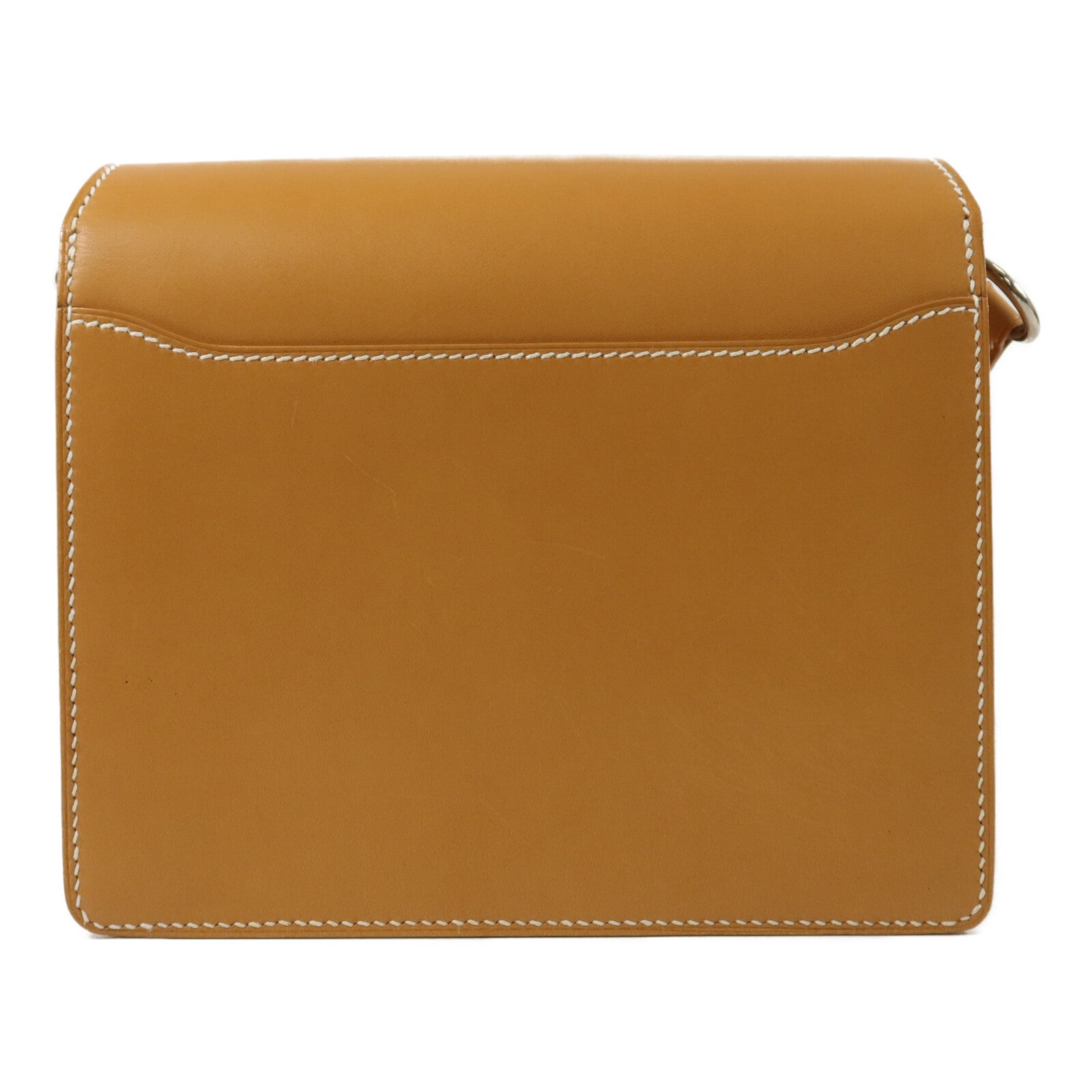 HERMES Barenia皮革Roulis Mini肩背袋Fauve