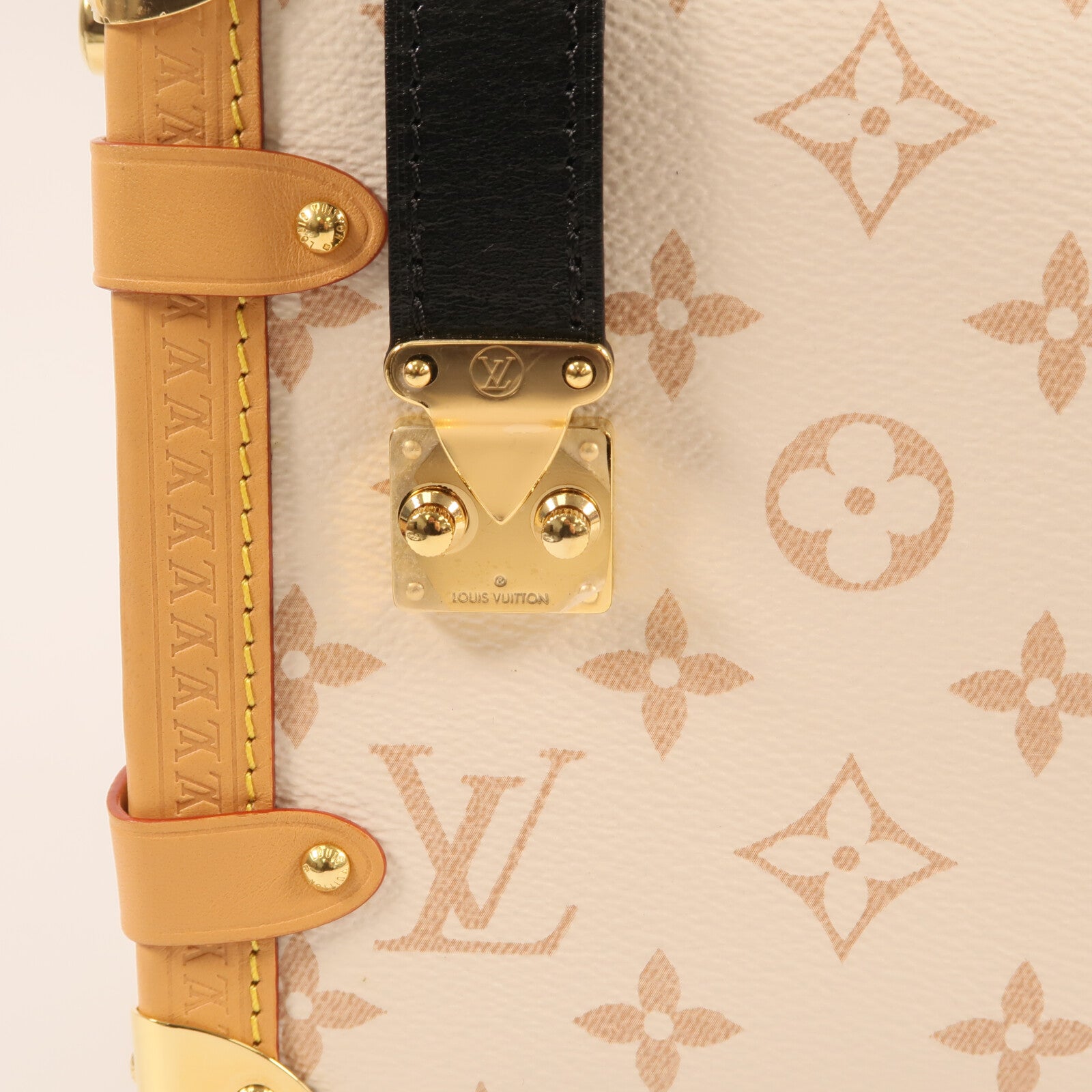 LOUIS VUITTON 【激減優惠】Monogram Dune Side Trunk MM金扣手挽肩背兩用袋