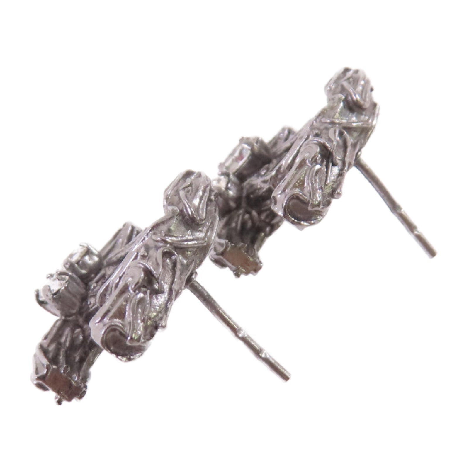 CHANEL 金屬/水晶玻璃CC Earrings耳環