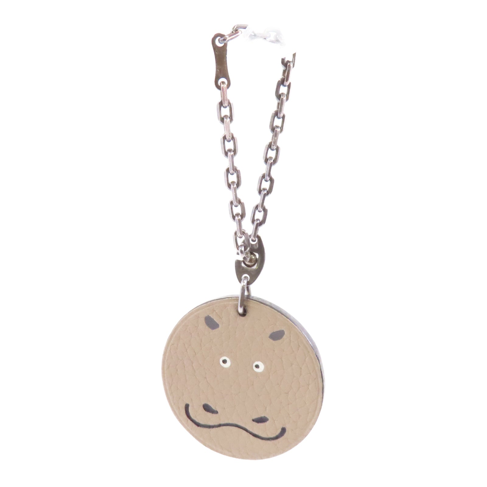 HERMES Clemence皮革Hippo Charm掛飾灰色– Brand Off Hong Kong Online