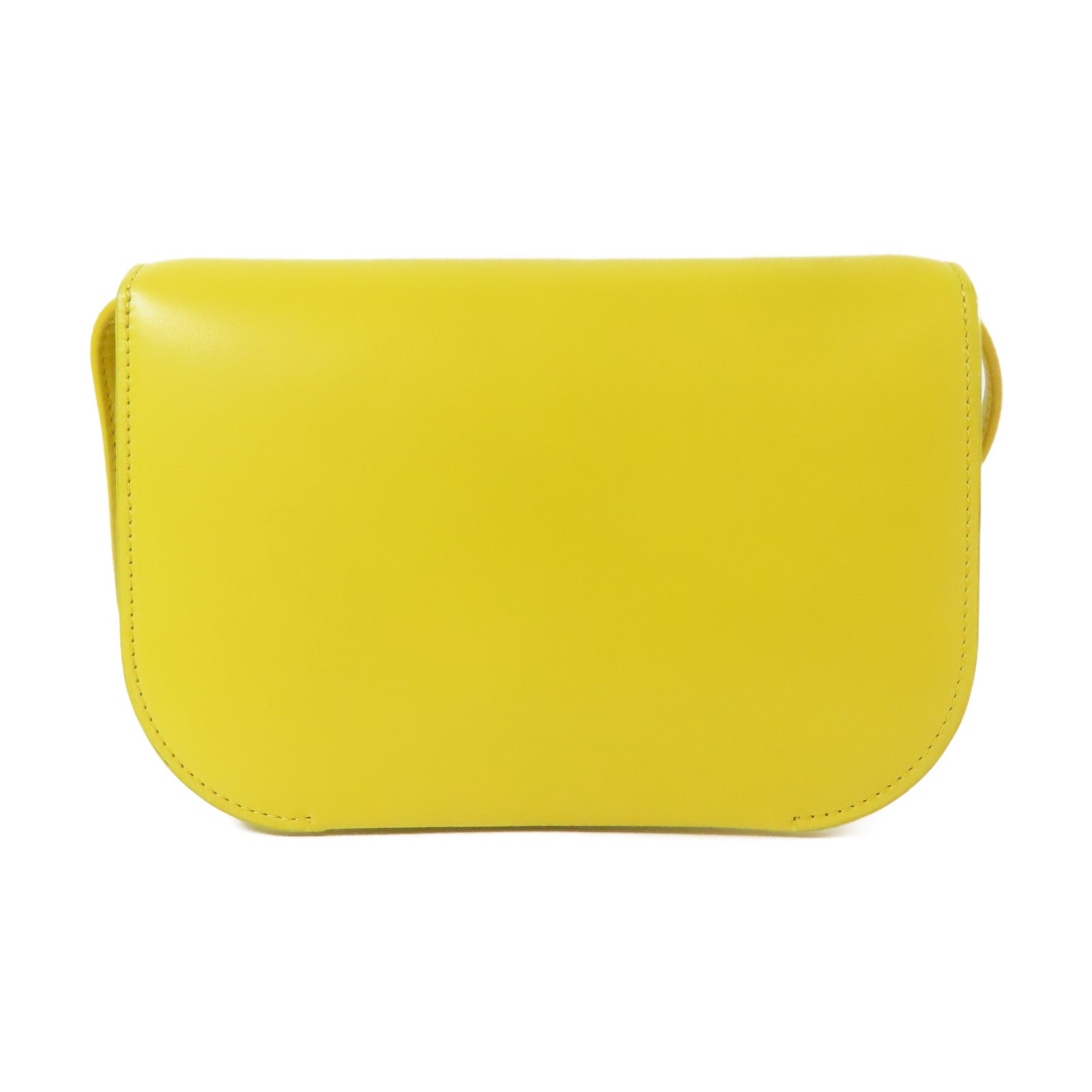 LOEWE 牛皮皮革Goya金扣肩背袋黃色