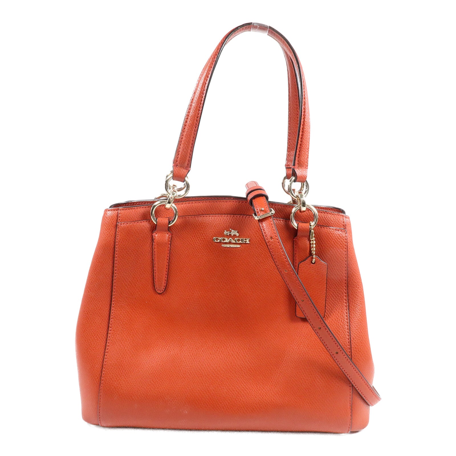COACH 牛皮皮革2 Way Shoulder Bag手挽肩背兩用袋
