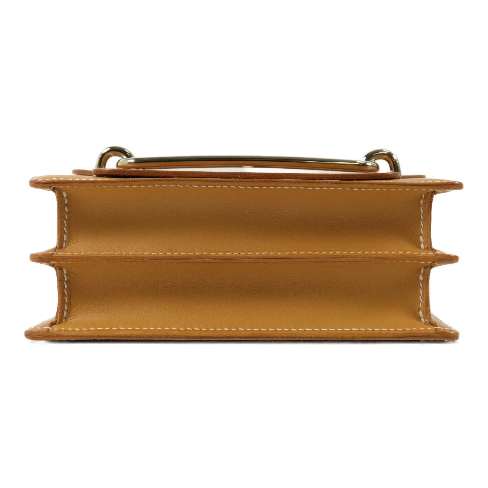 HERMES Barenia皮革Roulis Mini肩背袋Fauve