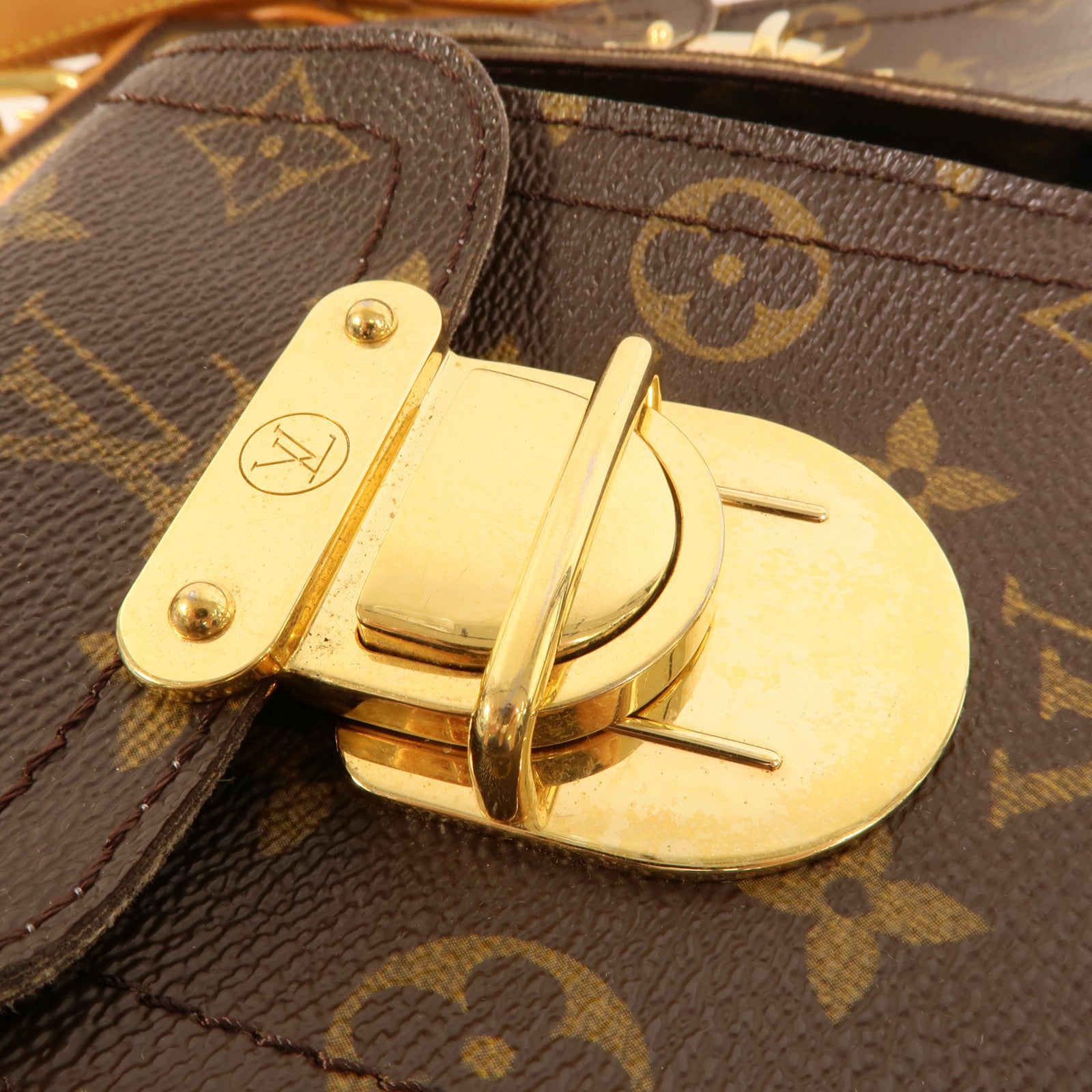 LOUIS VUITTON Monogram Hudson GM金扣肩背袋