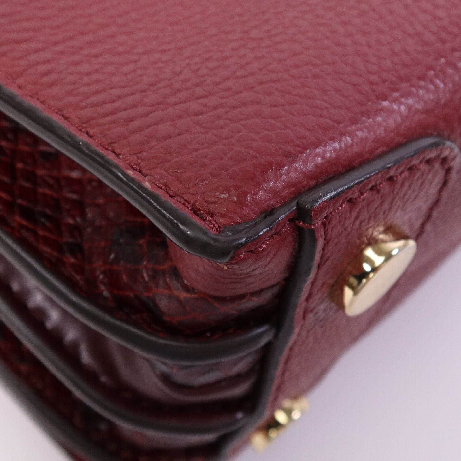 Michael Kors 牛皮皮革Mercer Accordion金扣手挽肩背兩用袋