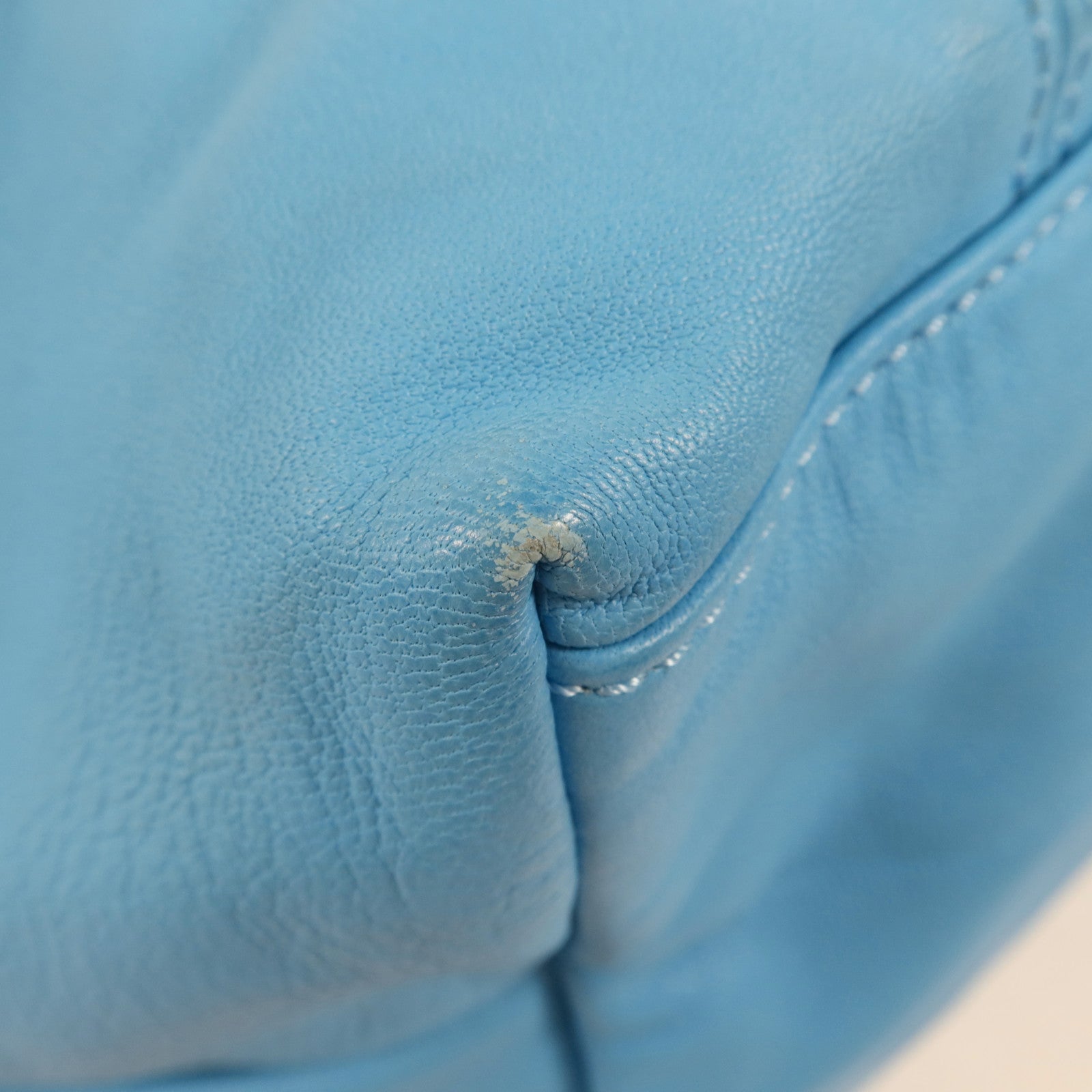 Longchamp 羊皮皮革Shoulder Bag銀扣手挽肩背兩用袋