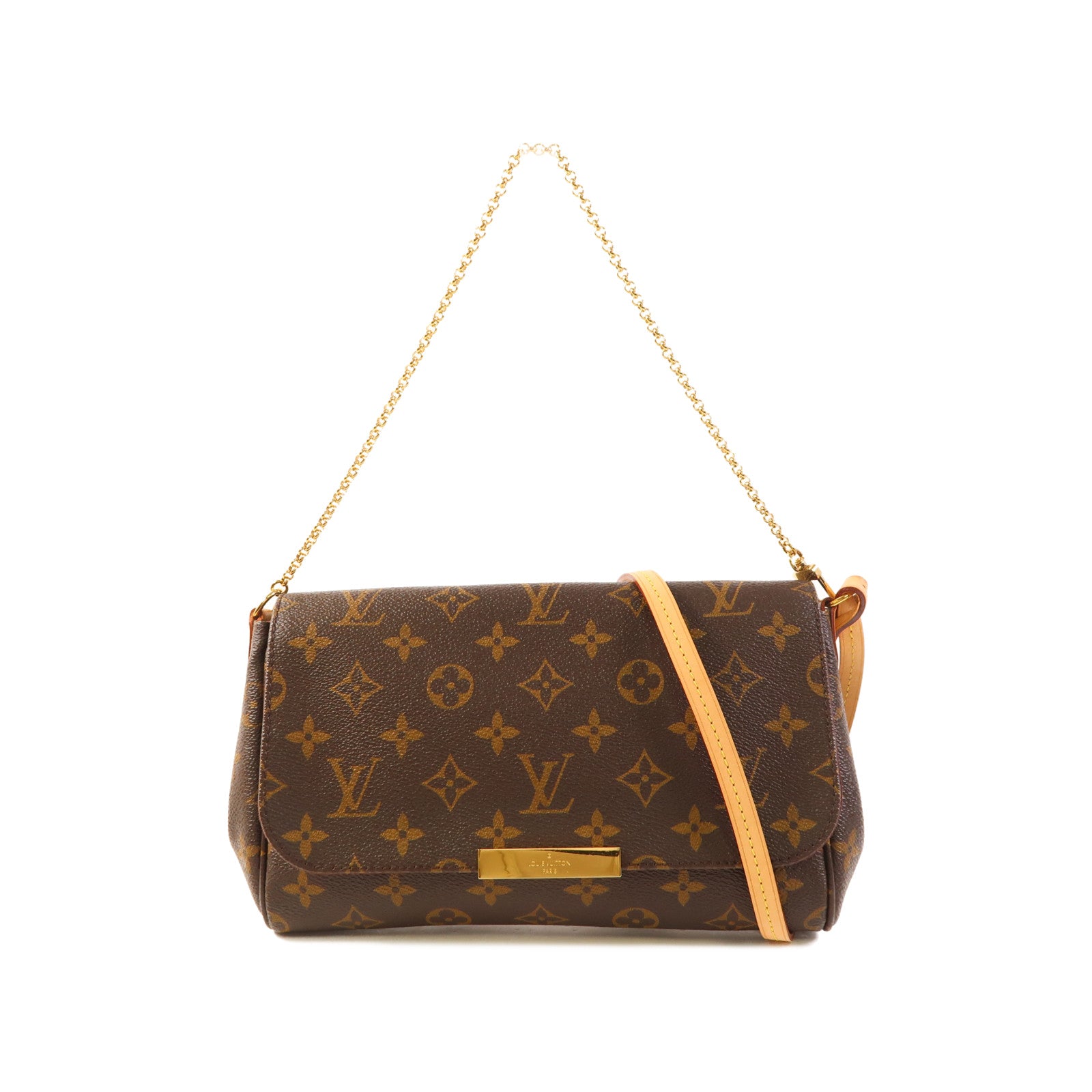 LOUIS VUITTON Monogram Favorite MM金扣手挽肩背兩用袋