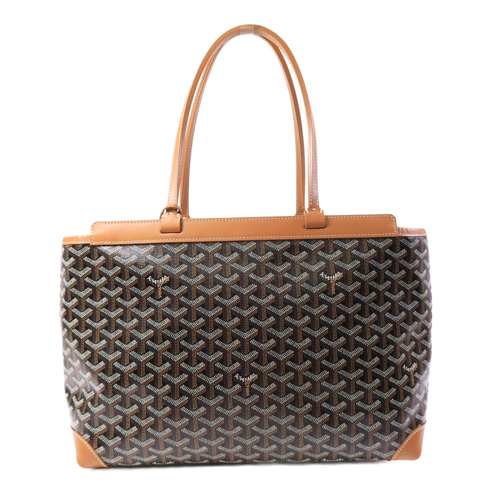GOYARD 塗層帆布/皮革Bellechasse Biaude PM手挽袋