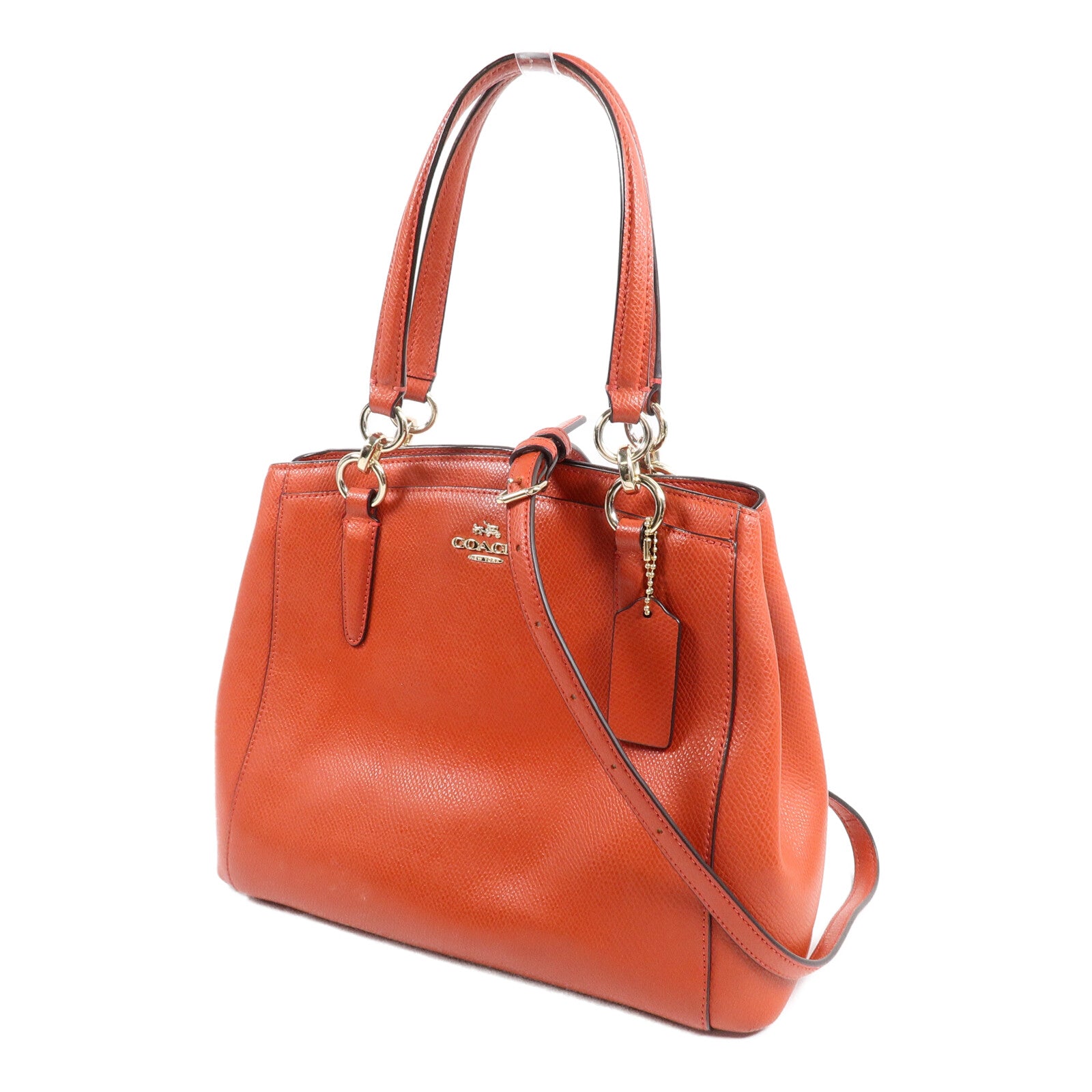 COACH 牛皮皮革2 Way Shoulder Bag手挽肩背兩用袋