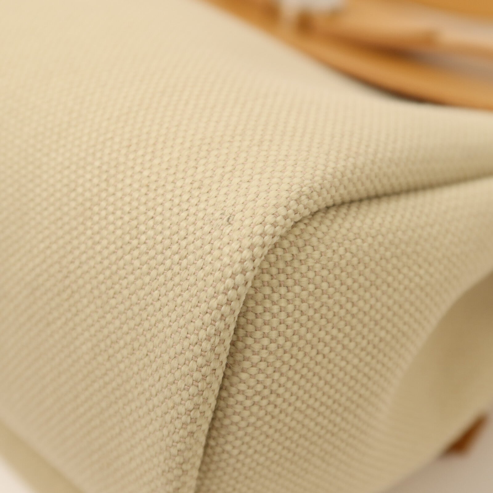 HERMES 帆布Mini Herbag銀扣肩背袋Beton/Natural Sable