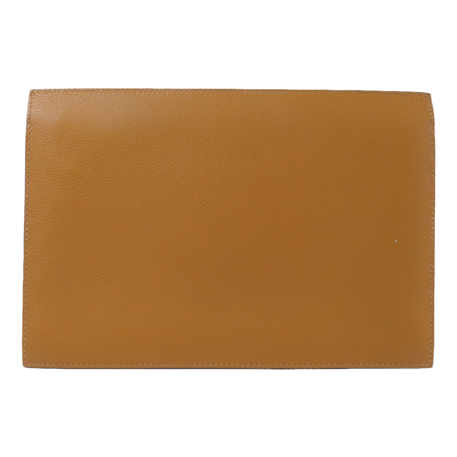 HERMES Evercolor皮革/Grizzly皮革Multiplis Clutch手提包Gold