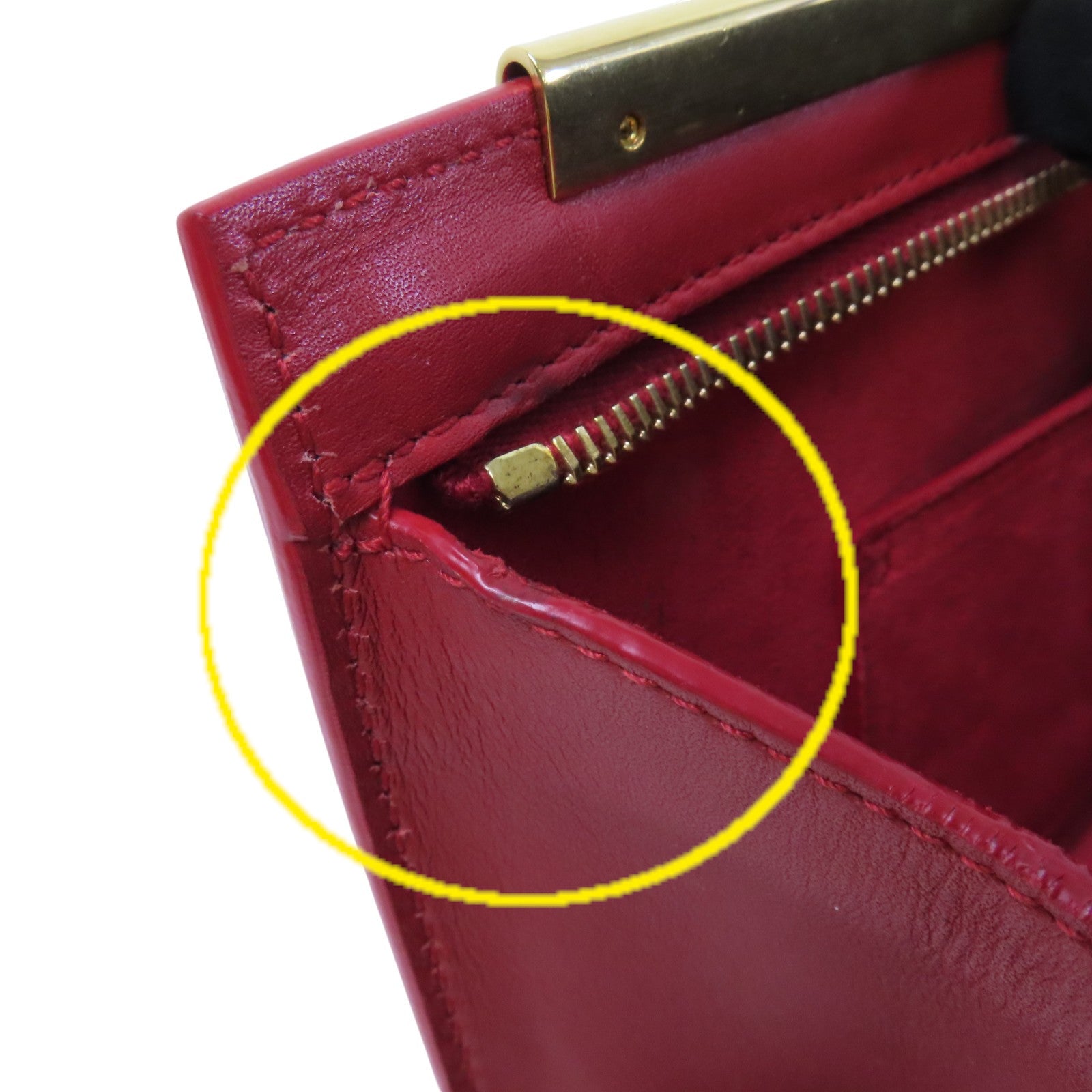 SAINT LAURENT 牛皮皮革Clutch Bag金扣手拿包