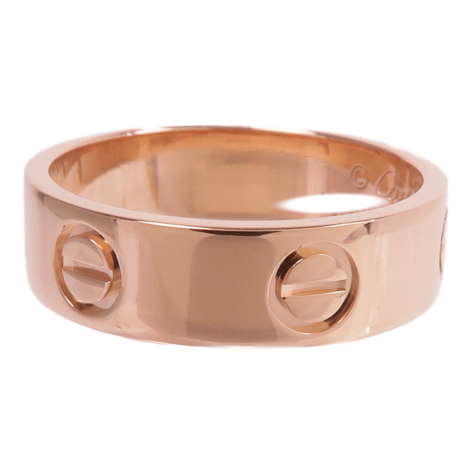 CARTIER 18K玫瑰金Love Ring戒指Cartier#54/US#7