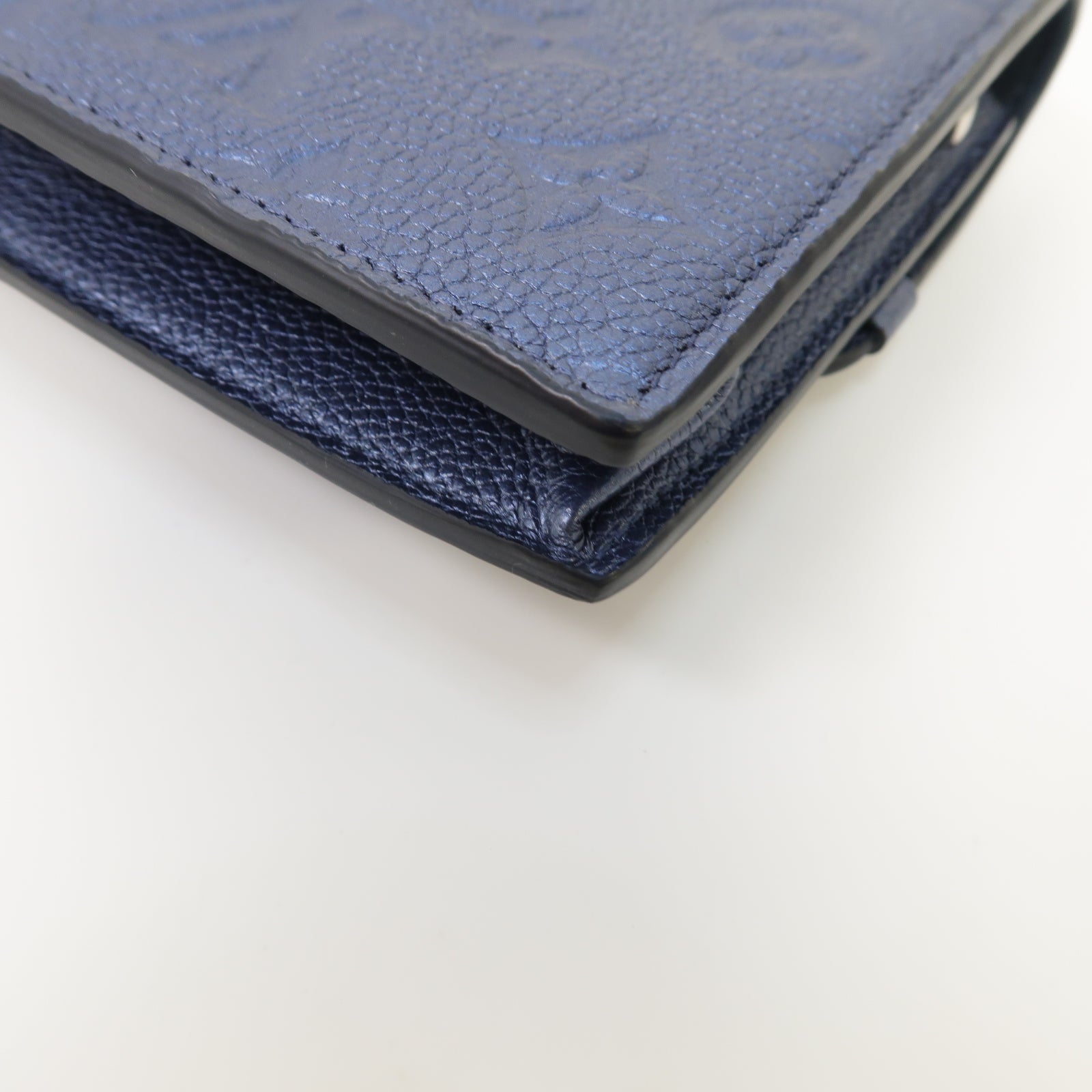 LOUIS VUITTON 【激減優惠】Monogram Empreinte Vavin Shoulder Bag銀扣肩背袋藍色