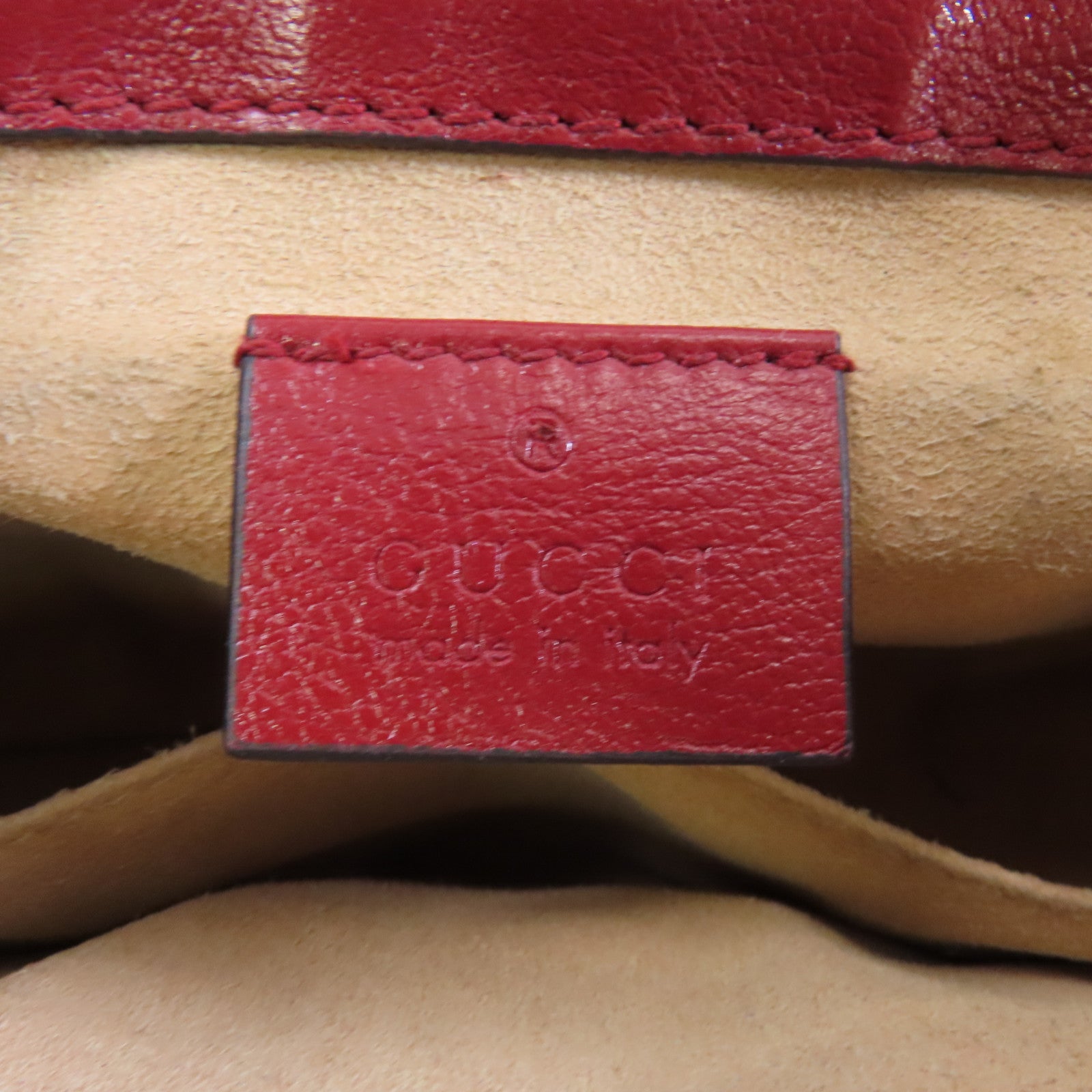 GUCCI 【激減優惠】牛皮皮革2way Shoulder Bag金扣手挽肩背兩用袋黑色/紅色