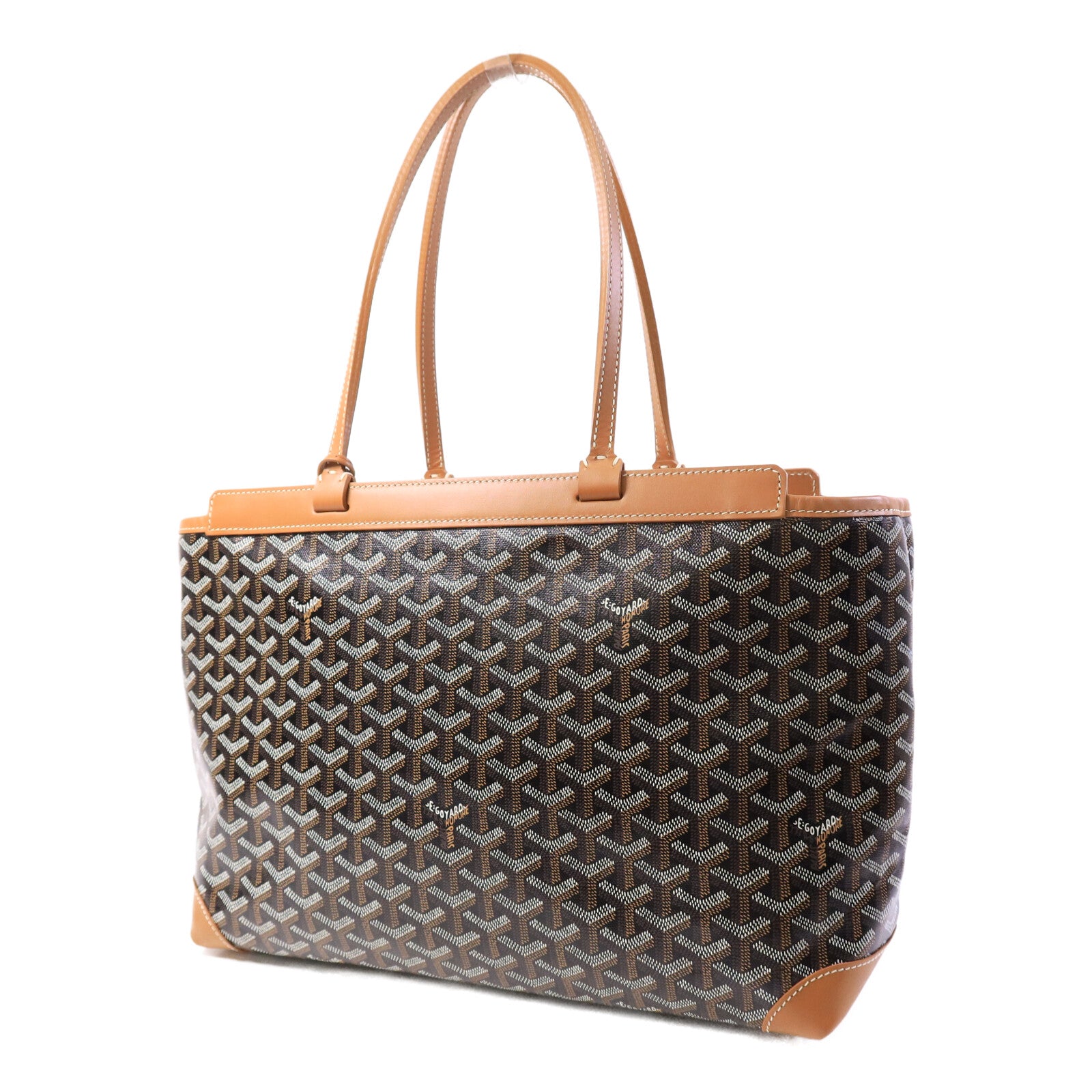 GOYARD 塗層帆布/皮革Bellechasse Biaude PM手挽袋