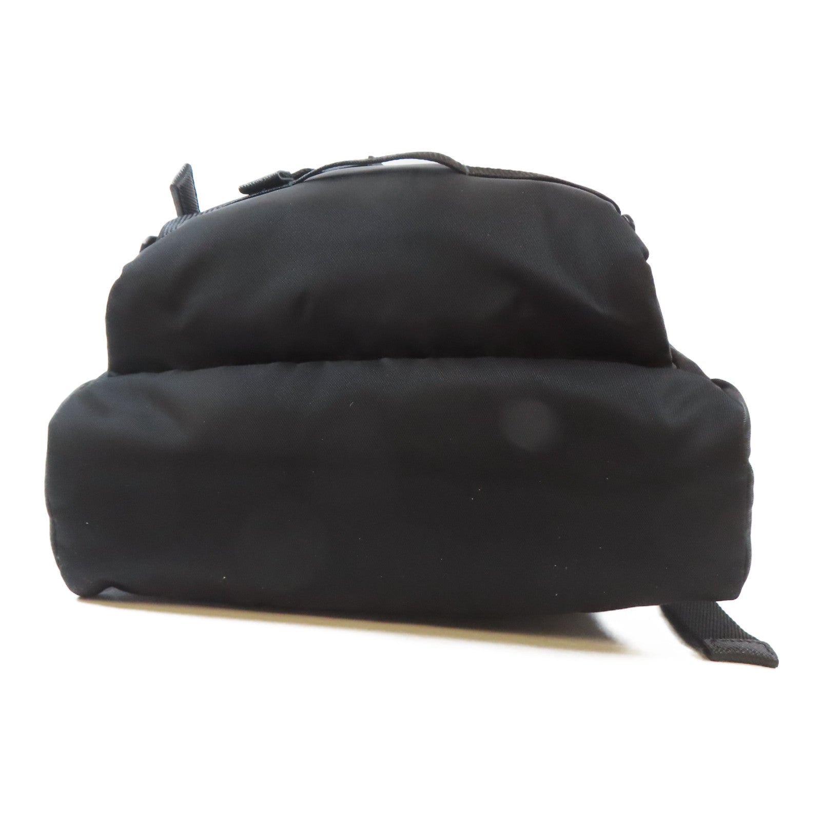 PRADA 尼龍Backpack銀扣背包黑色