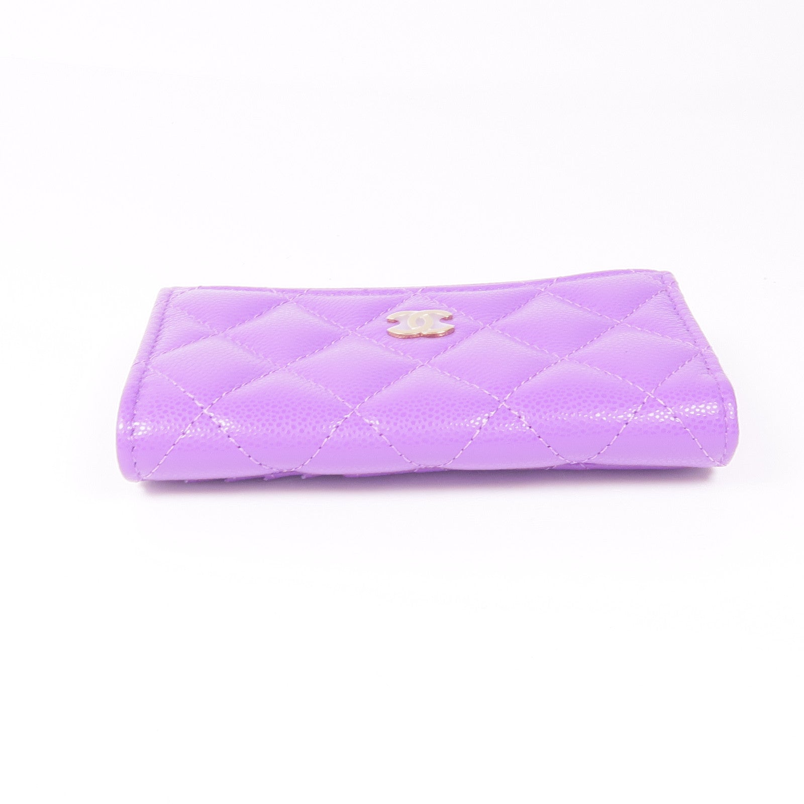 CHANEL 牛皮皮革Card/Coin Case金扣零錢包/卡片套